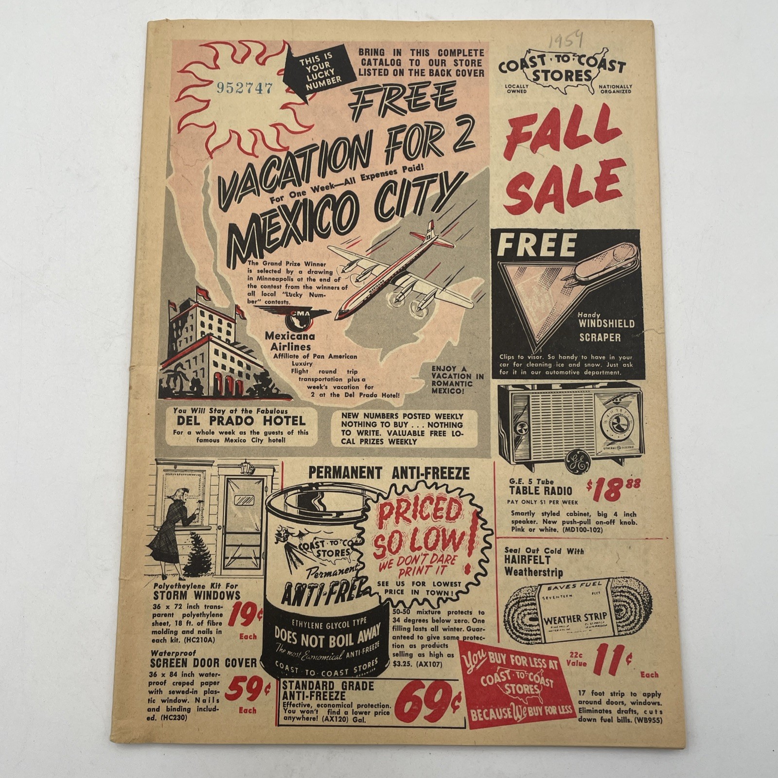 Fall Sale Mailer Coast To Coast 1959 Hunting Housewares Tools 48 Pages