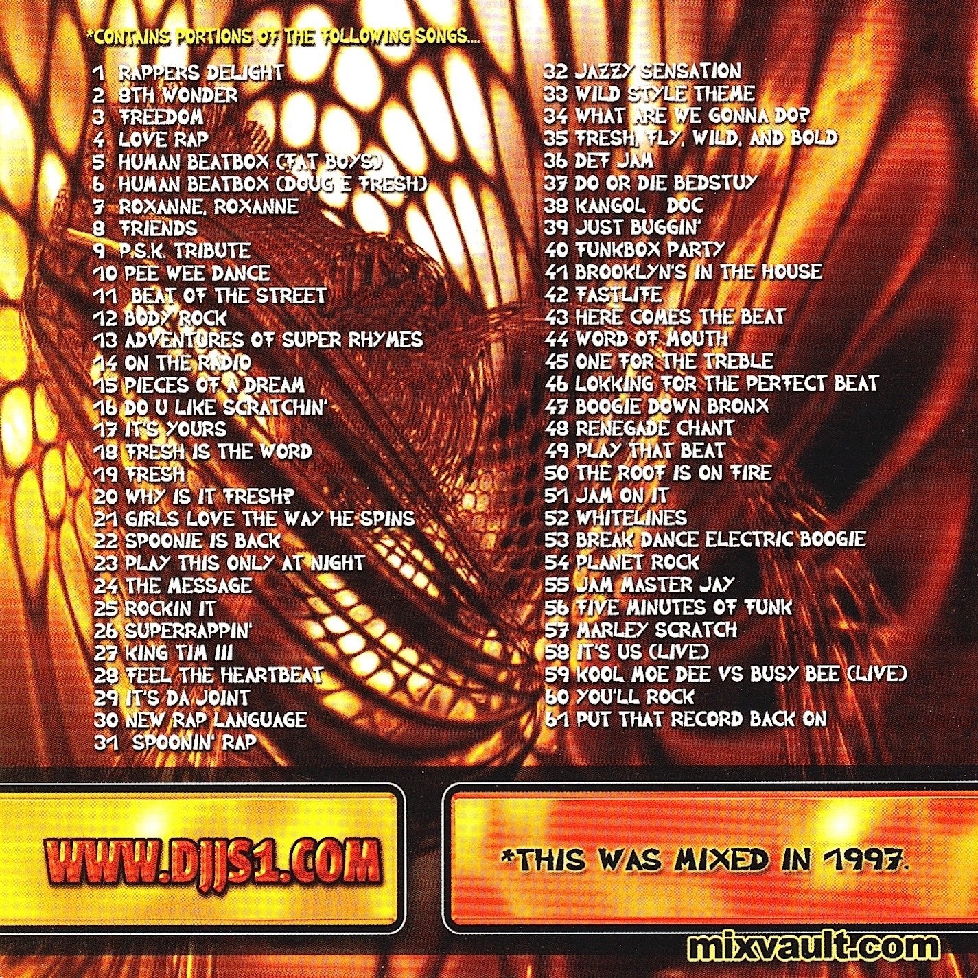 DJ JS 1 - FLASHBACKS - OLD SCHOOL HIP HOP RAP MIXTAPE MIX CD