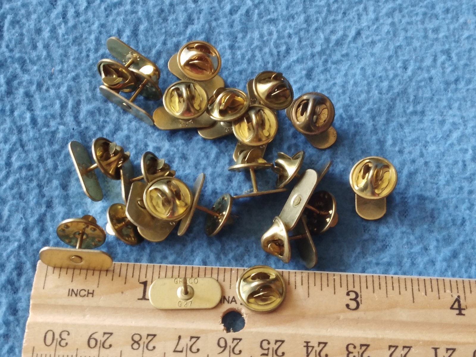LOT OF 20 - US MILITARY Mini Medal Backs 5/8 Inch - NEW - GRACO G-27