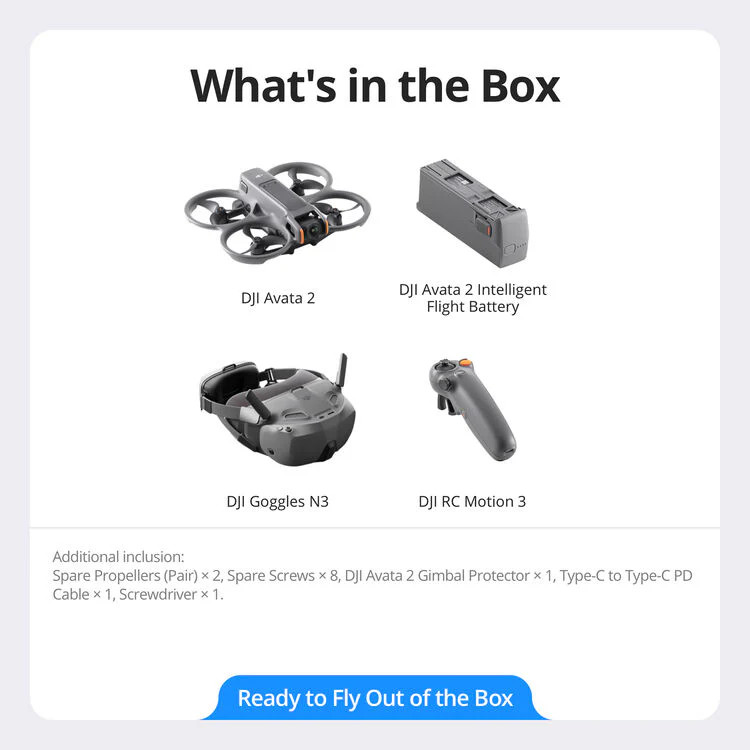 DJI Avata 2 Fly Smart Combo (Single Battery)