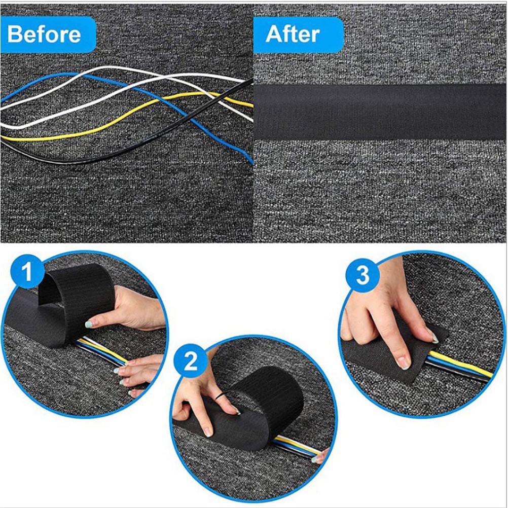 Wires on Carpet Management Cord Cover for Concealer Floor Protector