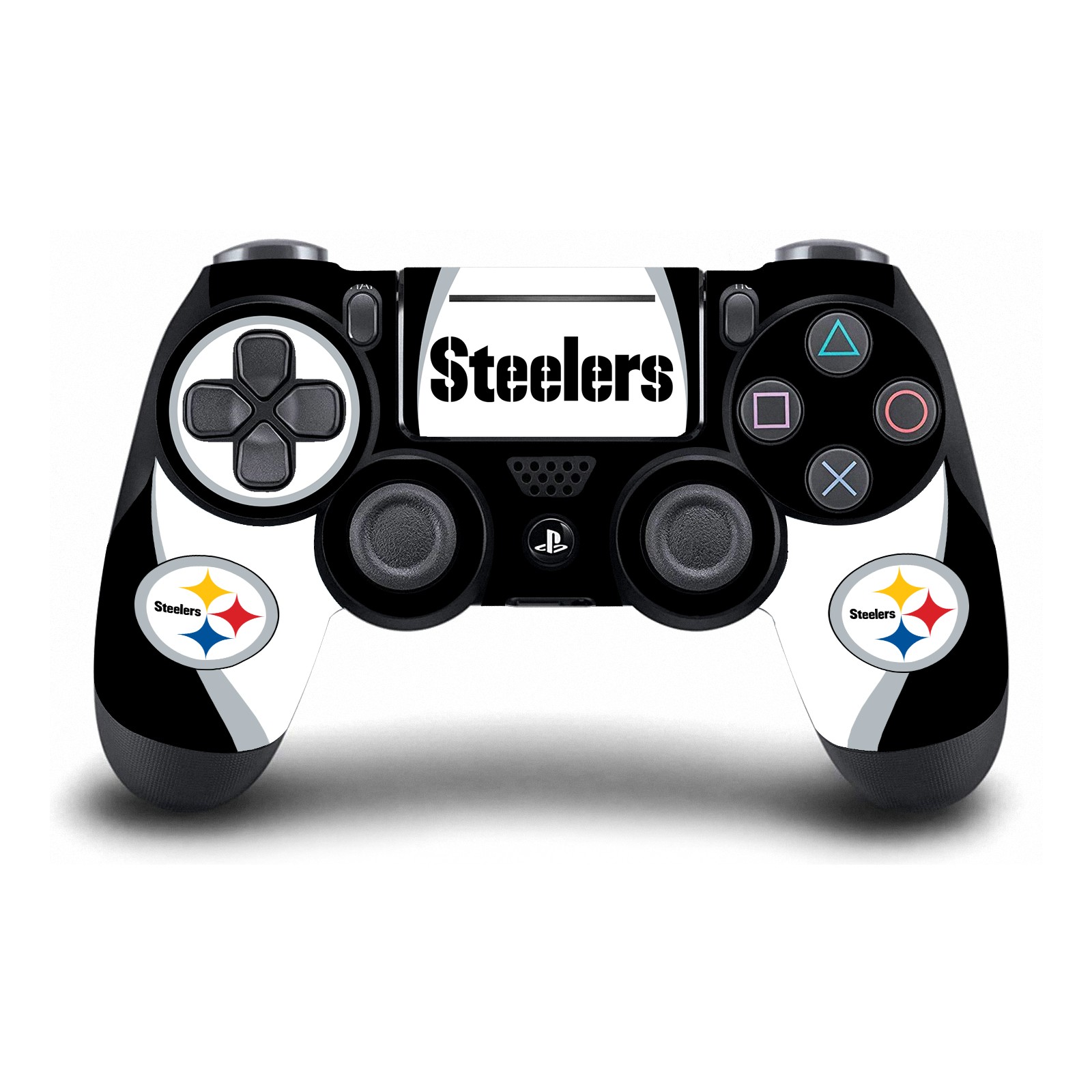 OFFICIAL NFL PITTSBURGH STEELERS VINYL SKIN FOR PS4 PRO CONSOLE & DUALSHOCK 4