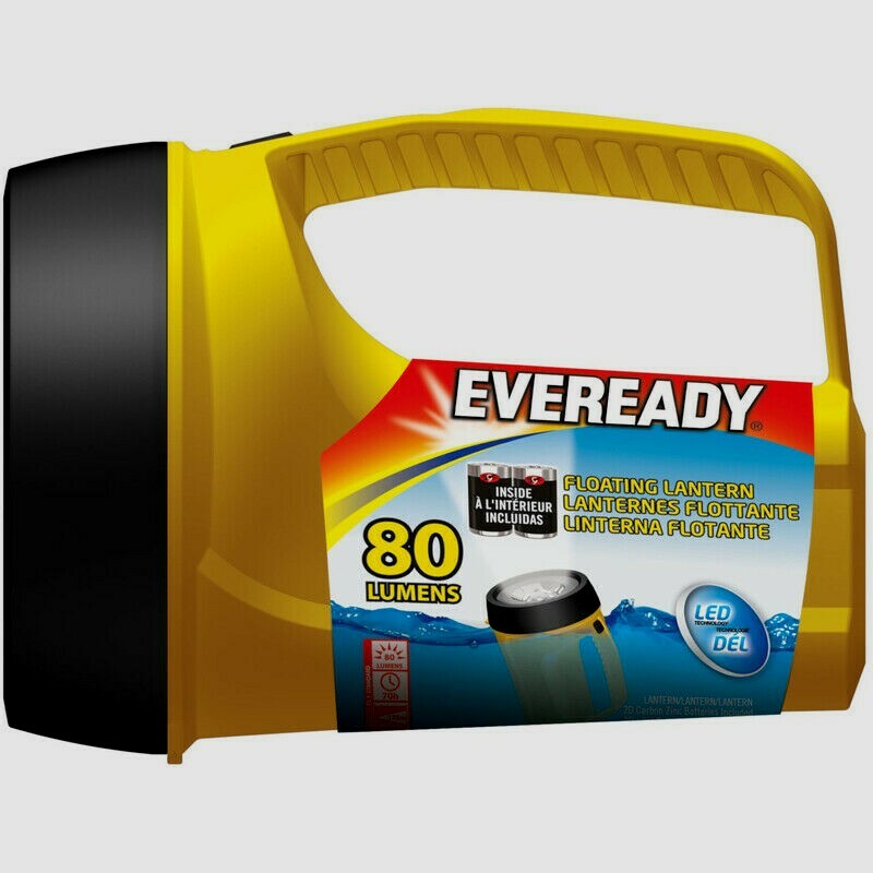 Eveready ReadyFlex FLOATING LANTERN Yellow LED 80 Lumens Camping Storm EVGPLN451