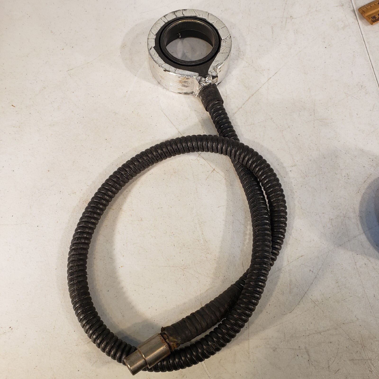 Microscope Ring Light Fiber Optic 3-3/8" OD 2" ID 34" Length