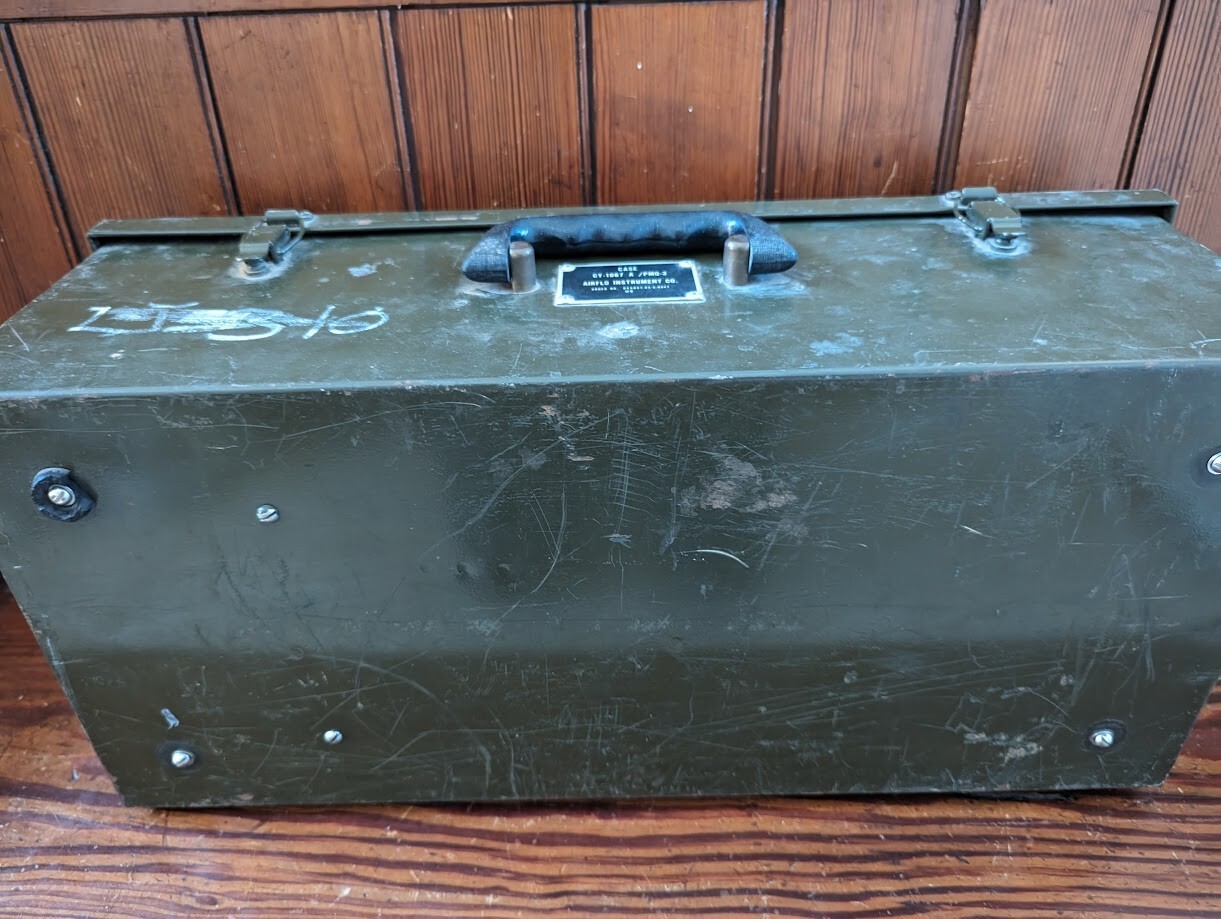 vintage military anemometer wind meter