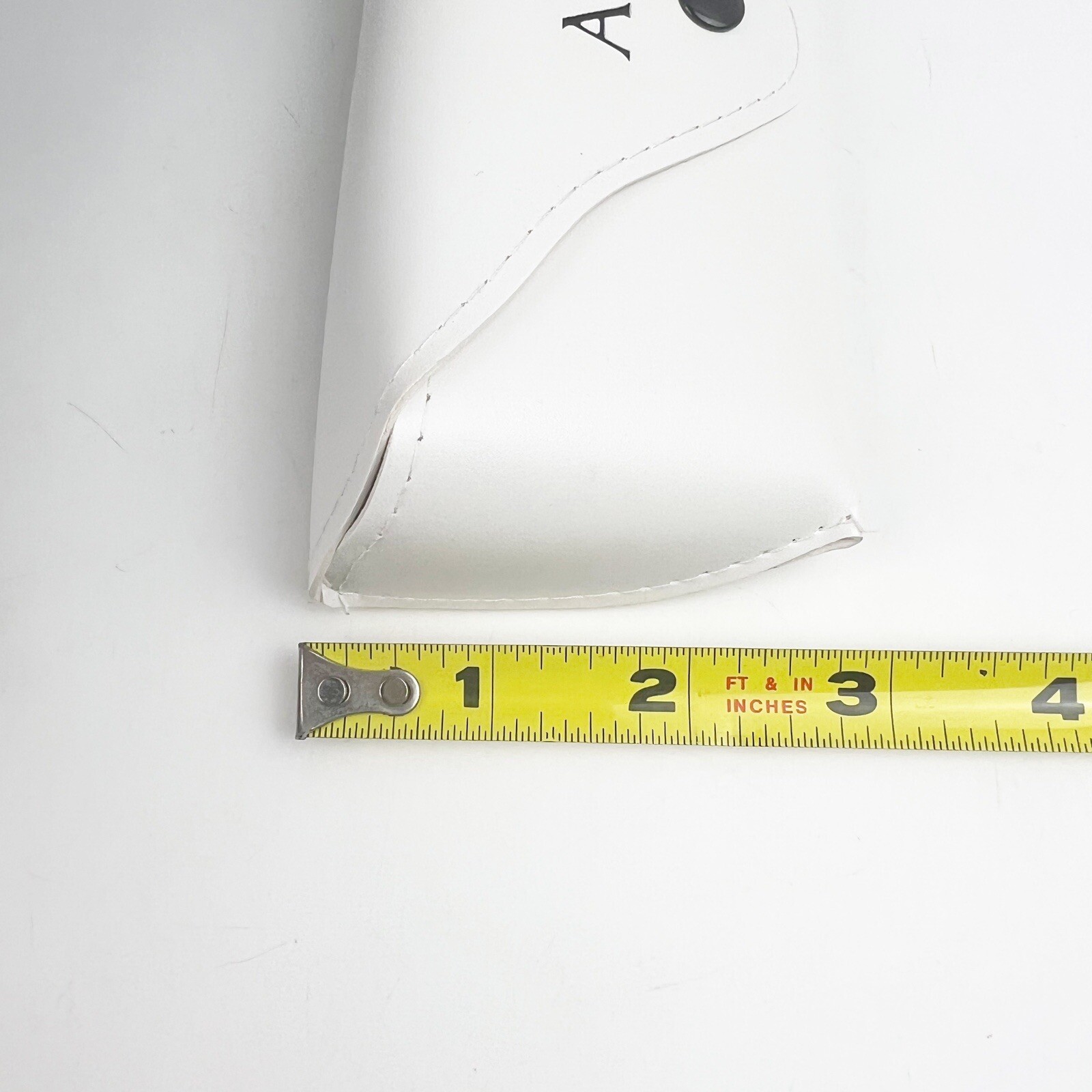 NEW Three AQS White Sunglass Case + Cloth Semi-soft *Read