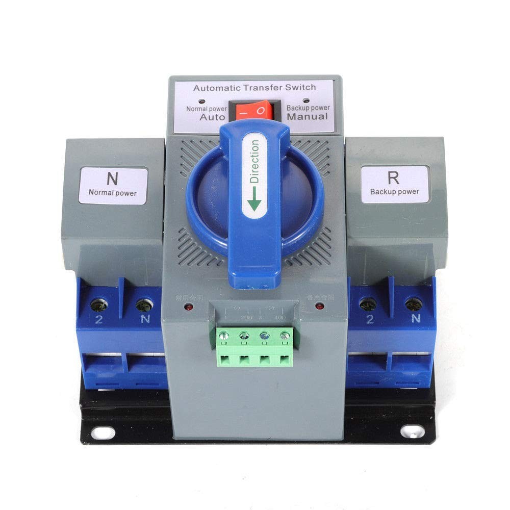 Automatic 63A Transfer Switch with Overload Protection - 110V Convenience