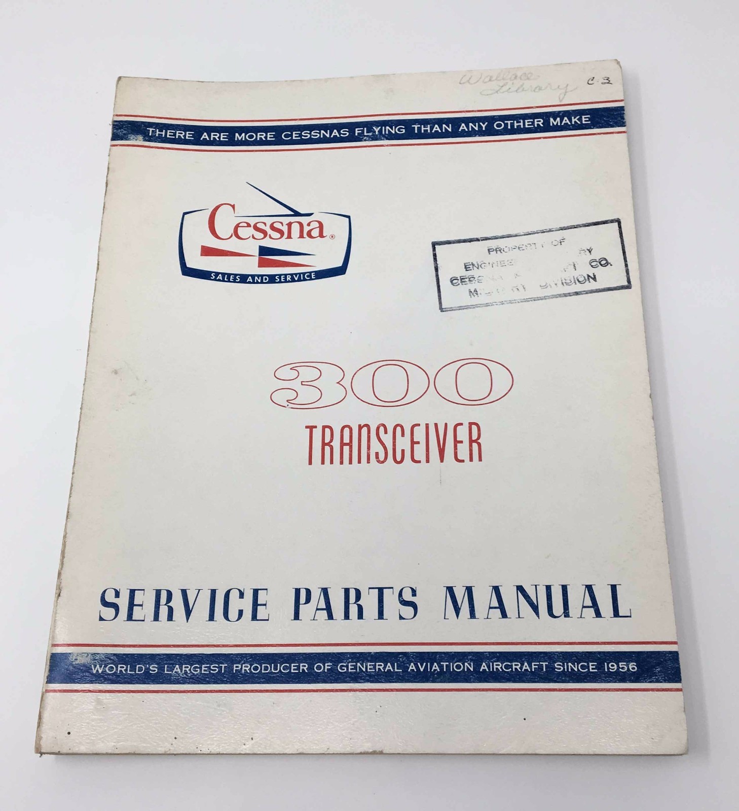 CESSNA 300 Transceiver Service Parts Manual Type RT-524A