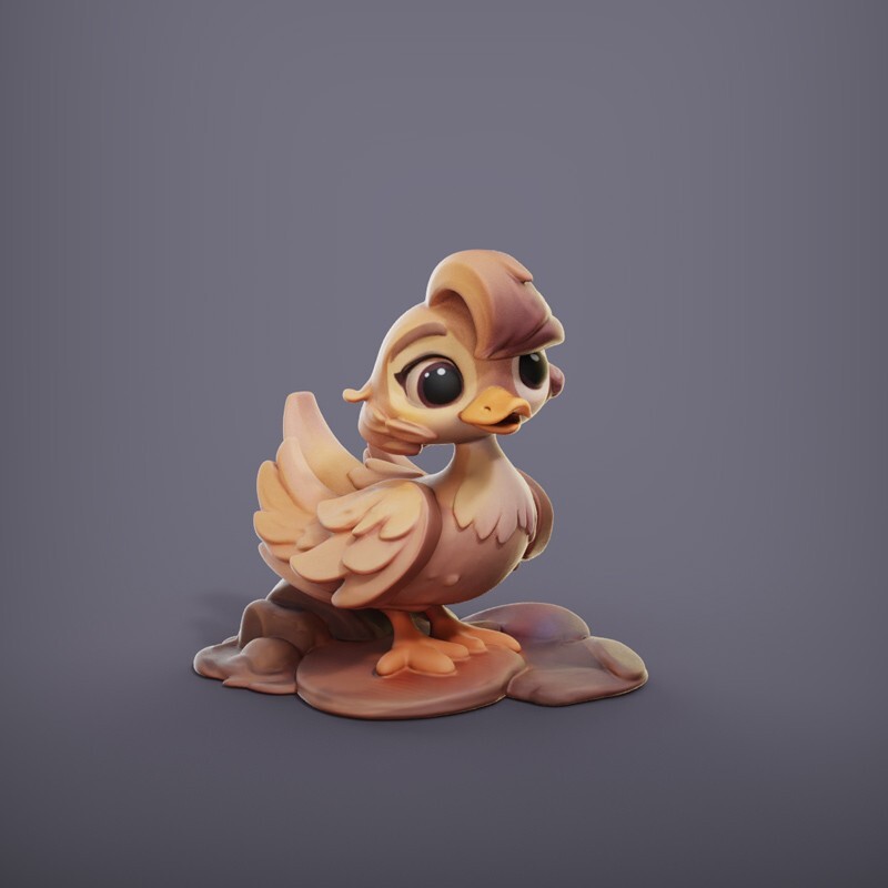 Dungeons & Dragons - HD Resin Print Druid Wildshape - Tiny Beast Duck, Bird
