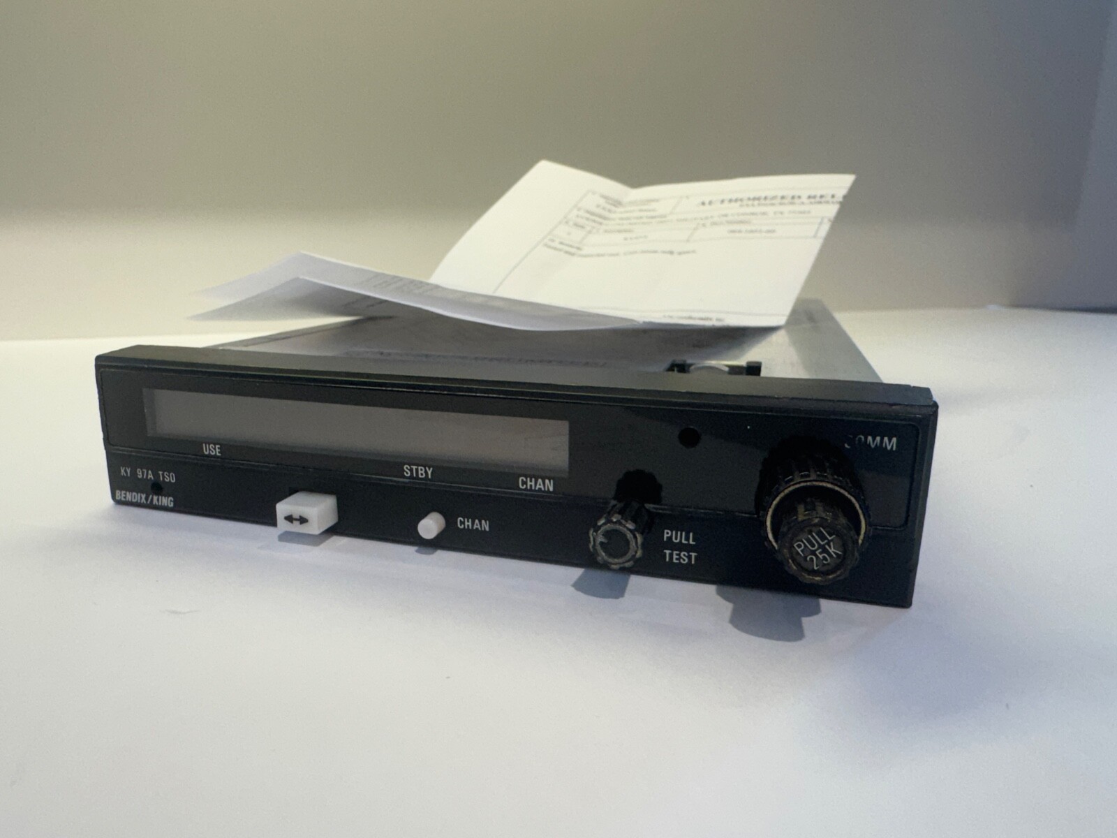 BENDIX KING 064-1051-60 KY-97A VHF COMM TRANSCEIVER 14V TSO W 8130-3