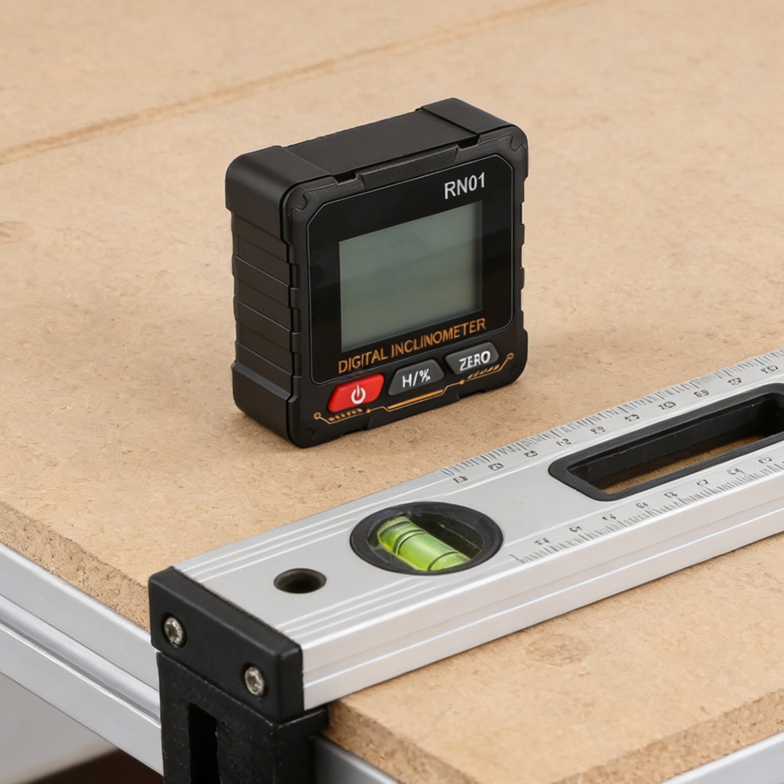 Digital Angle Meter RN01 for Measuring with LCD Backlit Screen and Data Hold