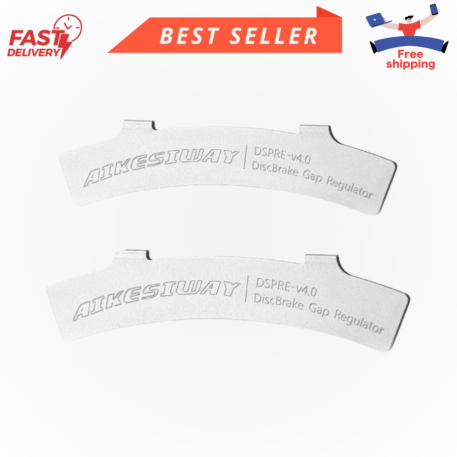 Bike Disc Brake Rotor Alignment & Pad Adjustment Tools, Durable Steel, 2-Pack
