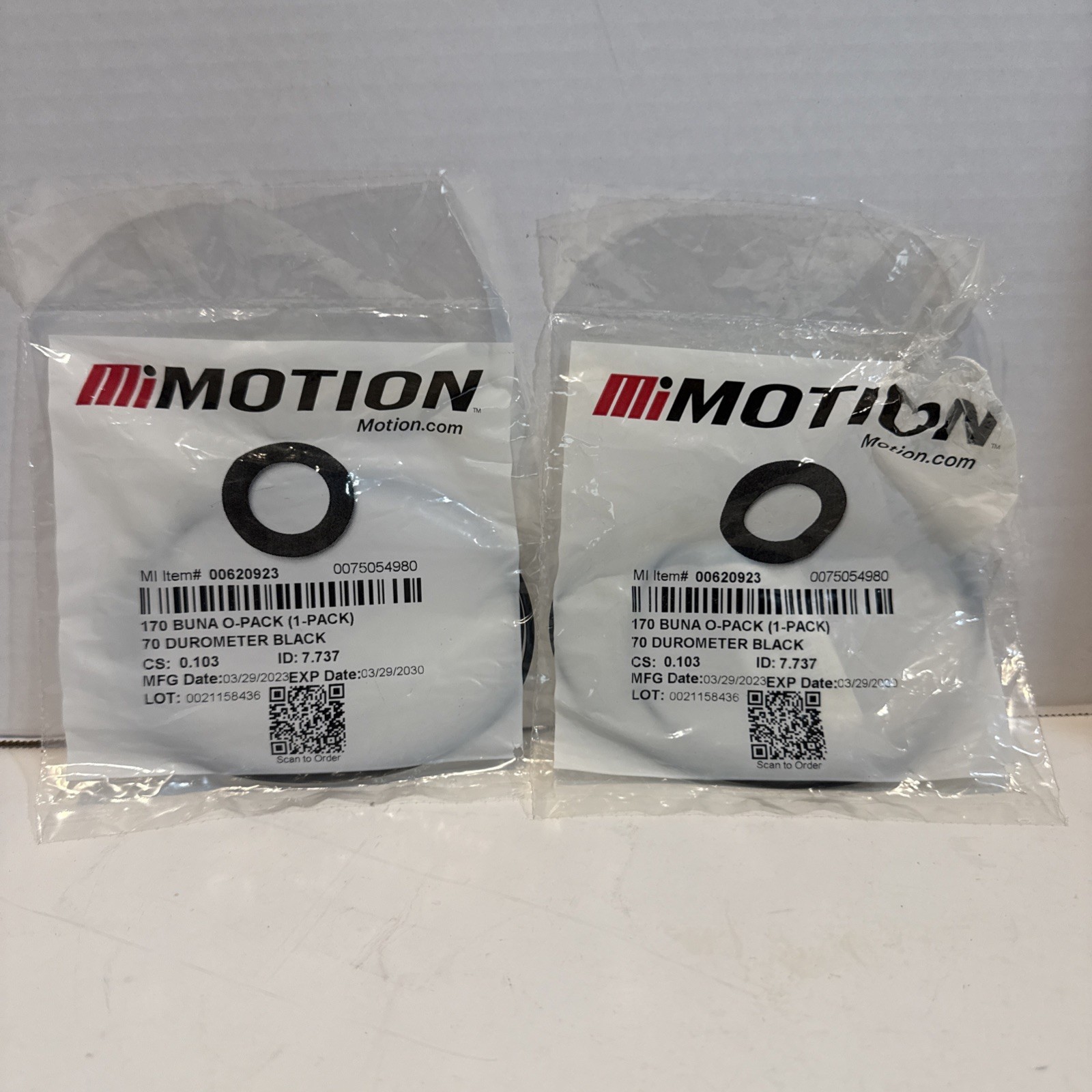 170 Buna O-Pack Mi Motion 2 count NOS