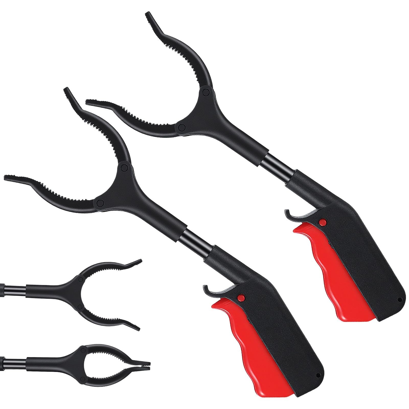 Mabor 2Pack Grabber Tool with 360° Rotating Jaw – Lightweight Trash Grabber P...
