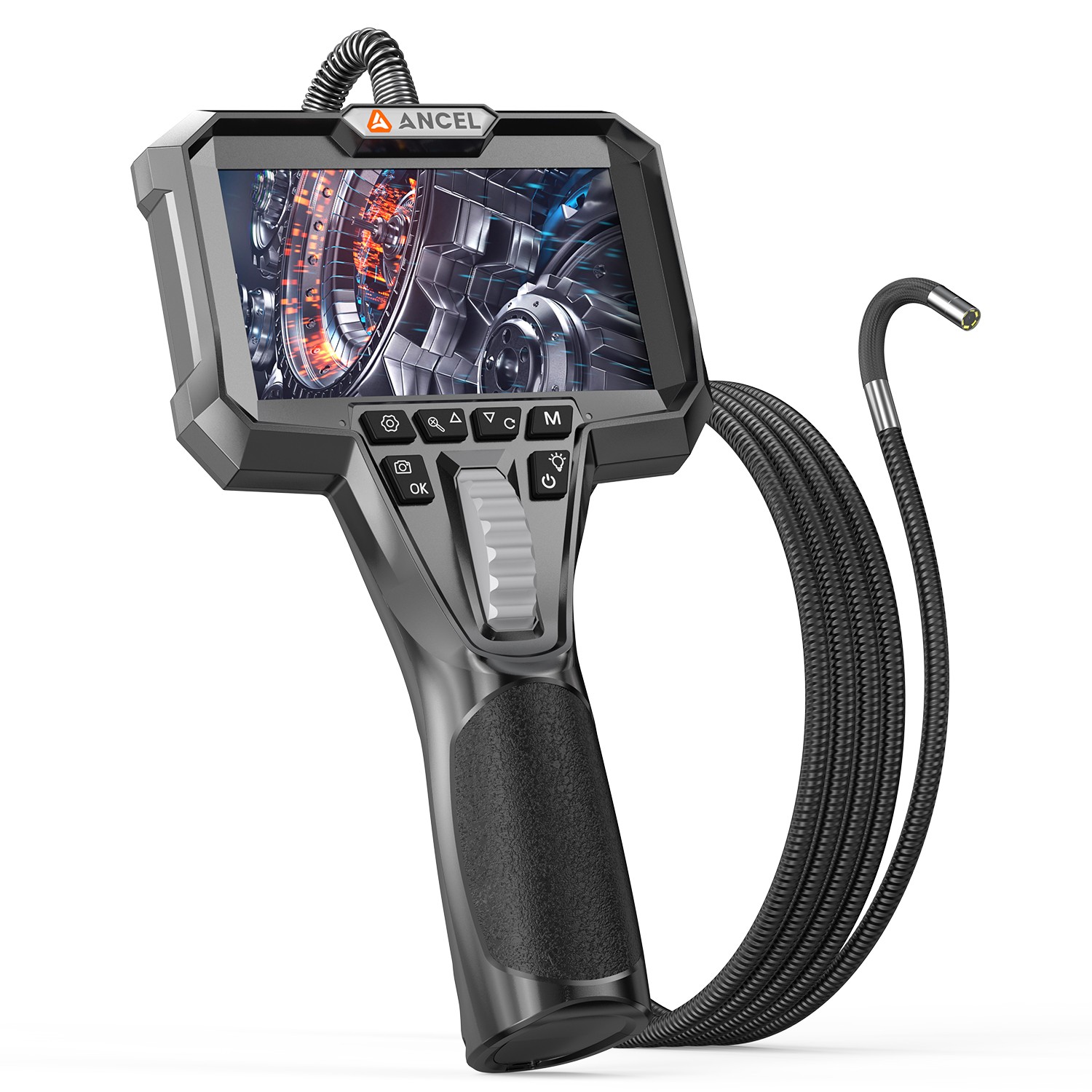 210° 3.9MM Hose Inspection Endoscope Camera with Light 4.3inch Borescope Camera