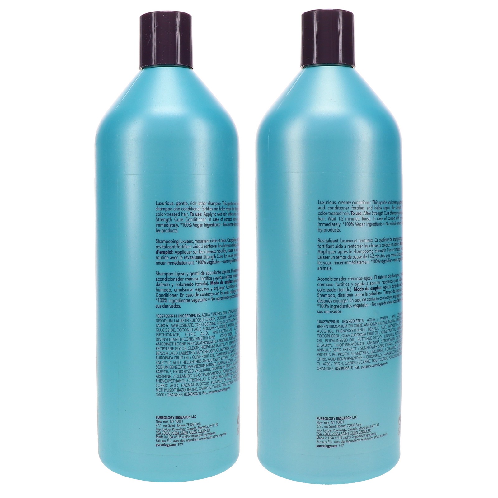 Pureology Strength Cure Shampoo 33.8 oz & Conditioner 33.8 oz Combo Pack