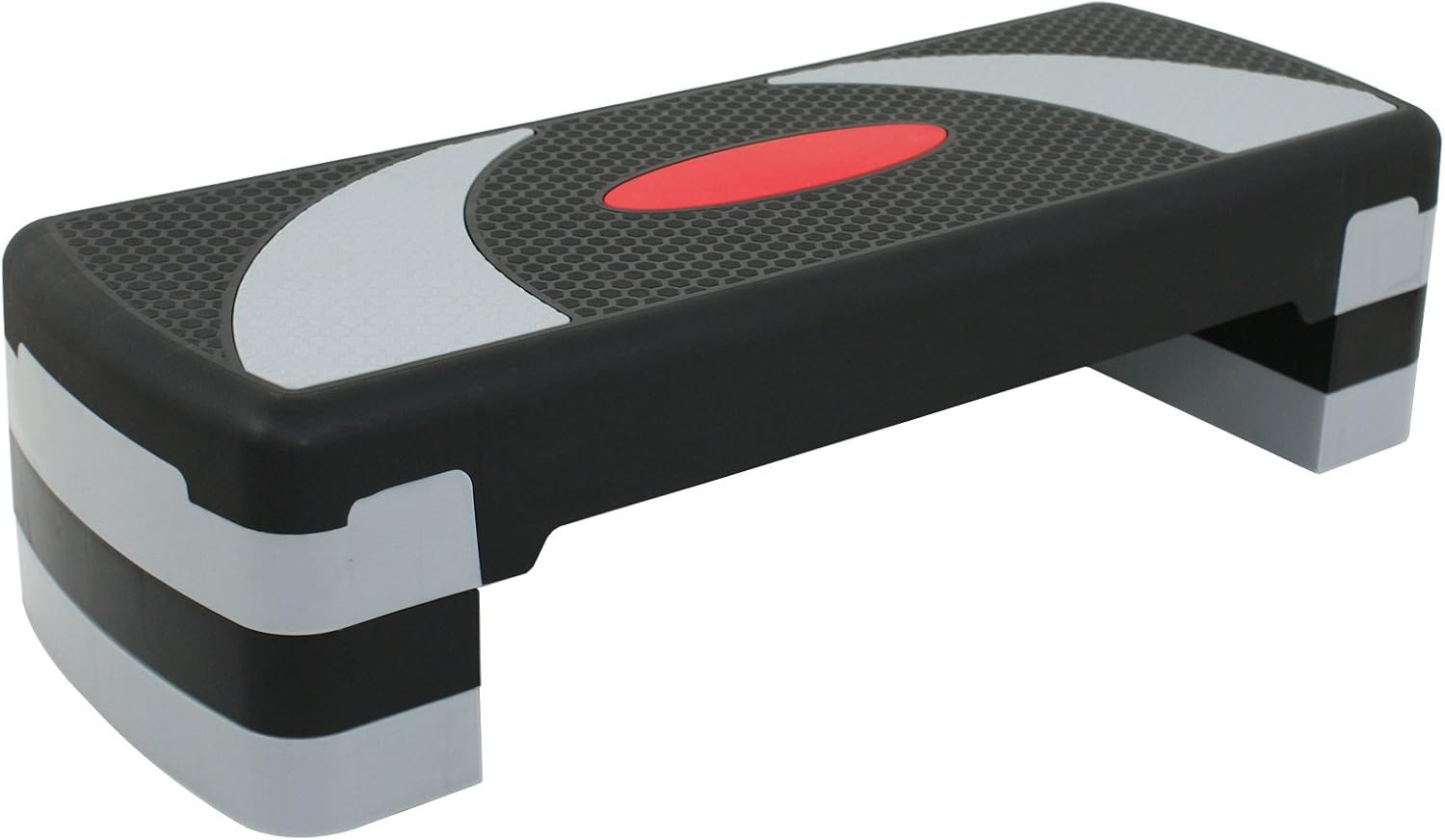 31" Aerobic Step Platform, 3 Levels Adjustable Height Steppers for Exercise at H
