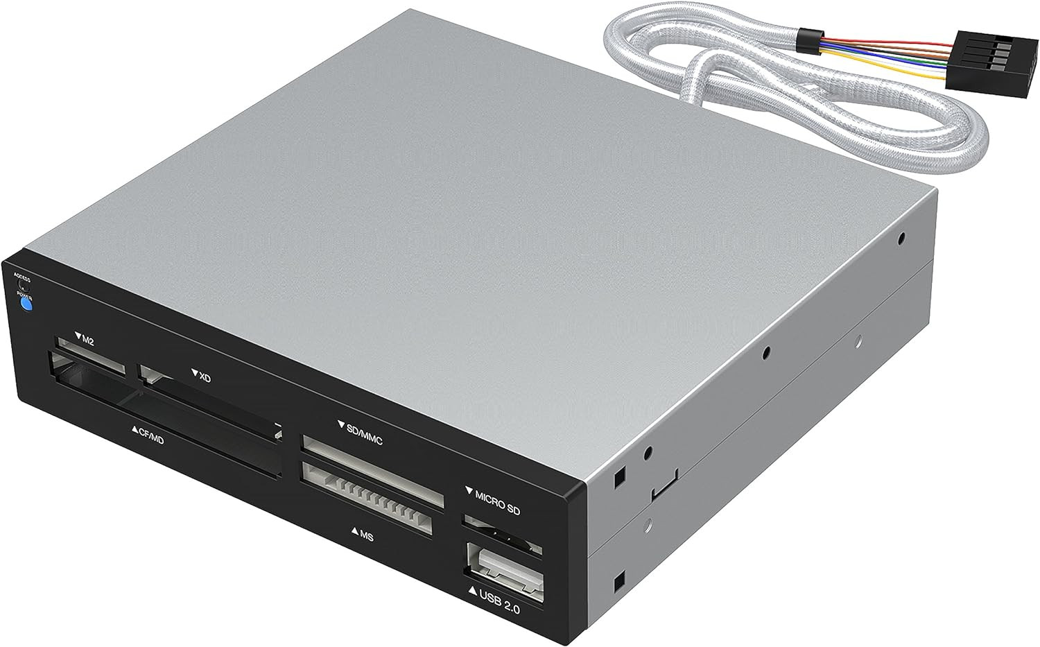 SABRENT 74 in 1 3.5 Inch Internal Flash Media Card Reader/Writer with USB Port (