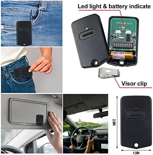 12 Pcs Gate Opener Remote Compatible with Mighty Mule RB741 Gate Control Remote