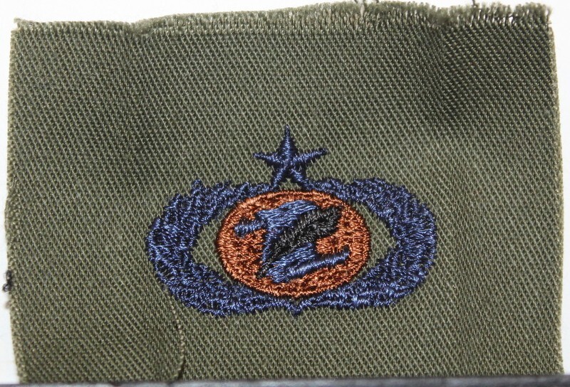 USAF Senior Information Management Large Badge Insignia OD Fatigue Patch