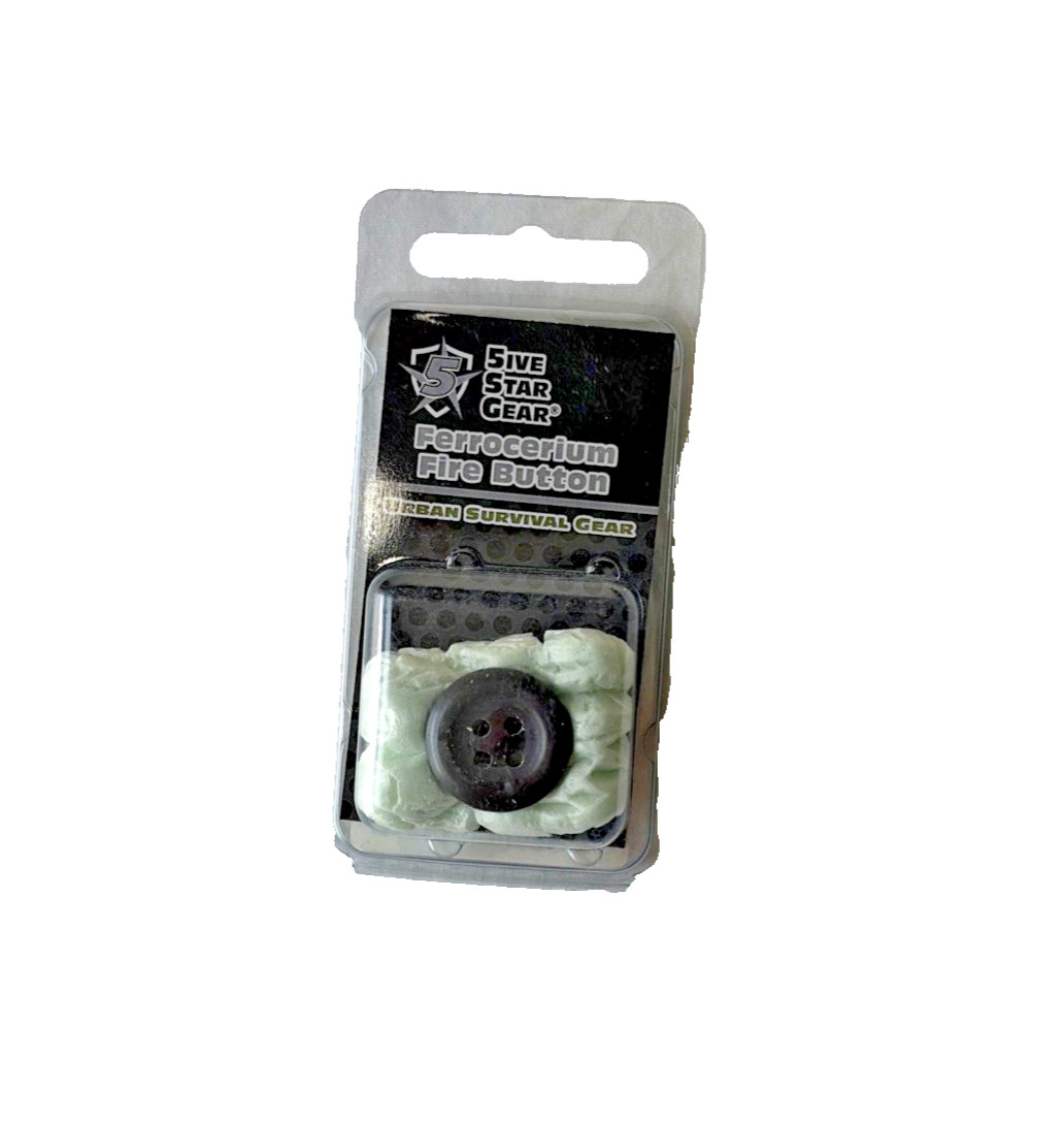 5ive Star Gear Ferrocerium Fire Button Hidden Survival Fire Starter