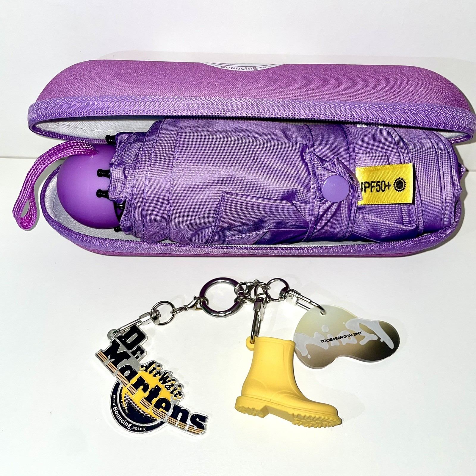 Dr. Martens Umbrella With Carrying Case & Key Chain Limited Edition
