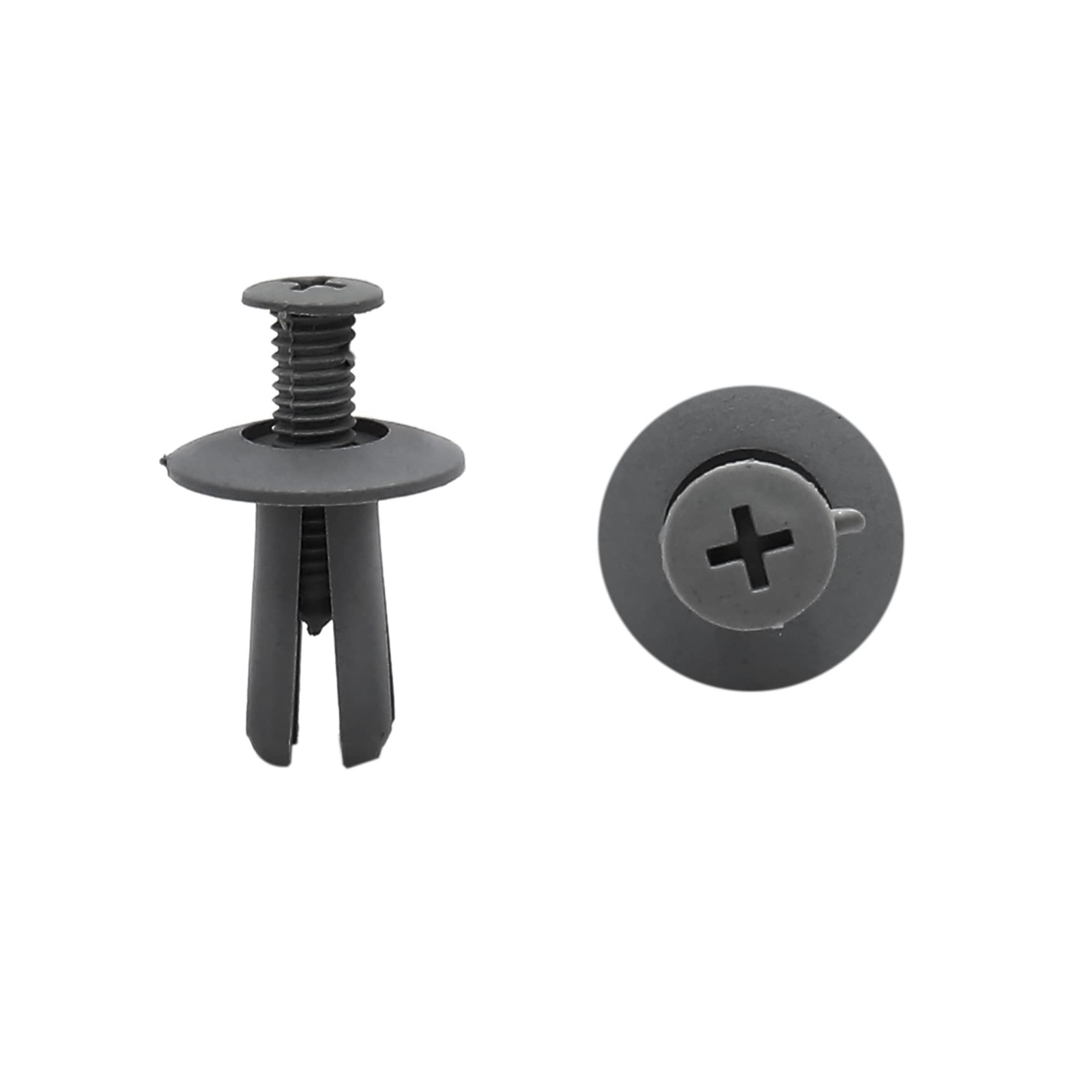 uxcell 20pcs Gray Plastic 8mm Hole Car Door Panel Retainer 9 x 7 x 3 cm,
