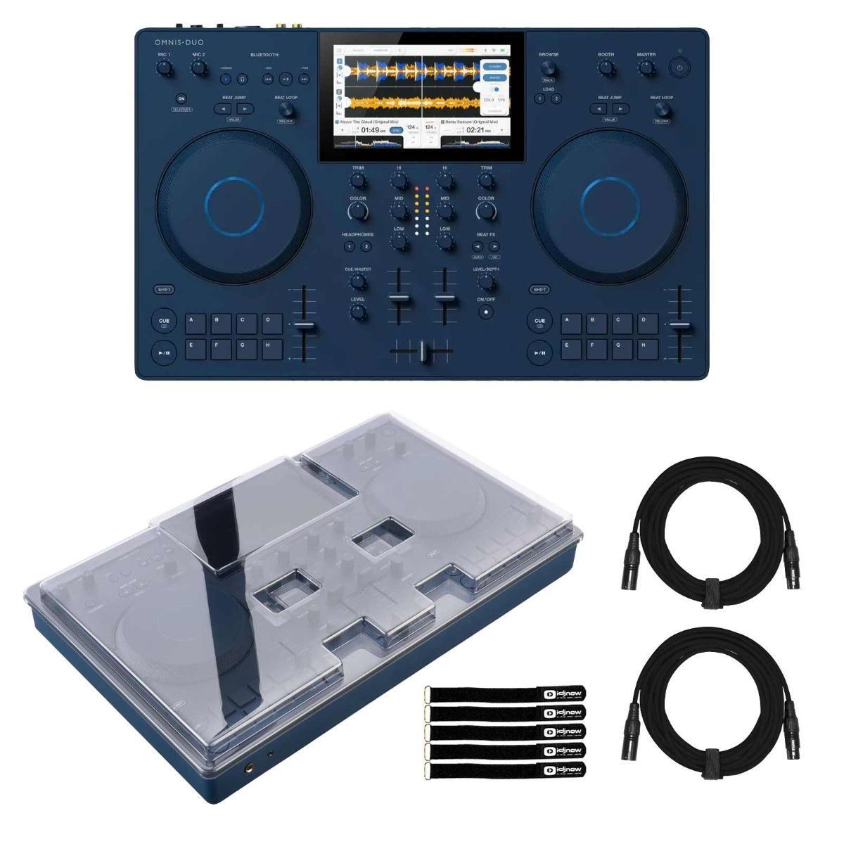 AlphaTheta OMNIS-DUO All-in-One Portable DJ Controller System w Decksaver