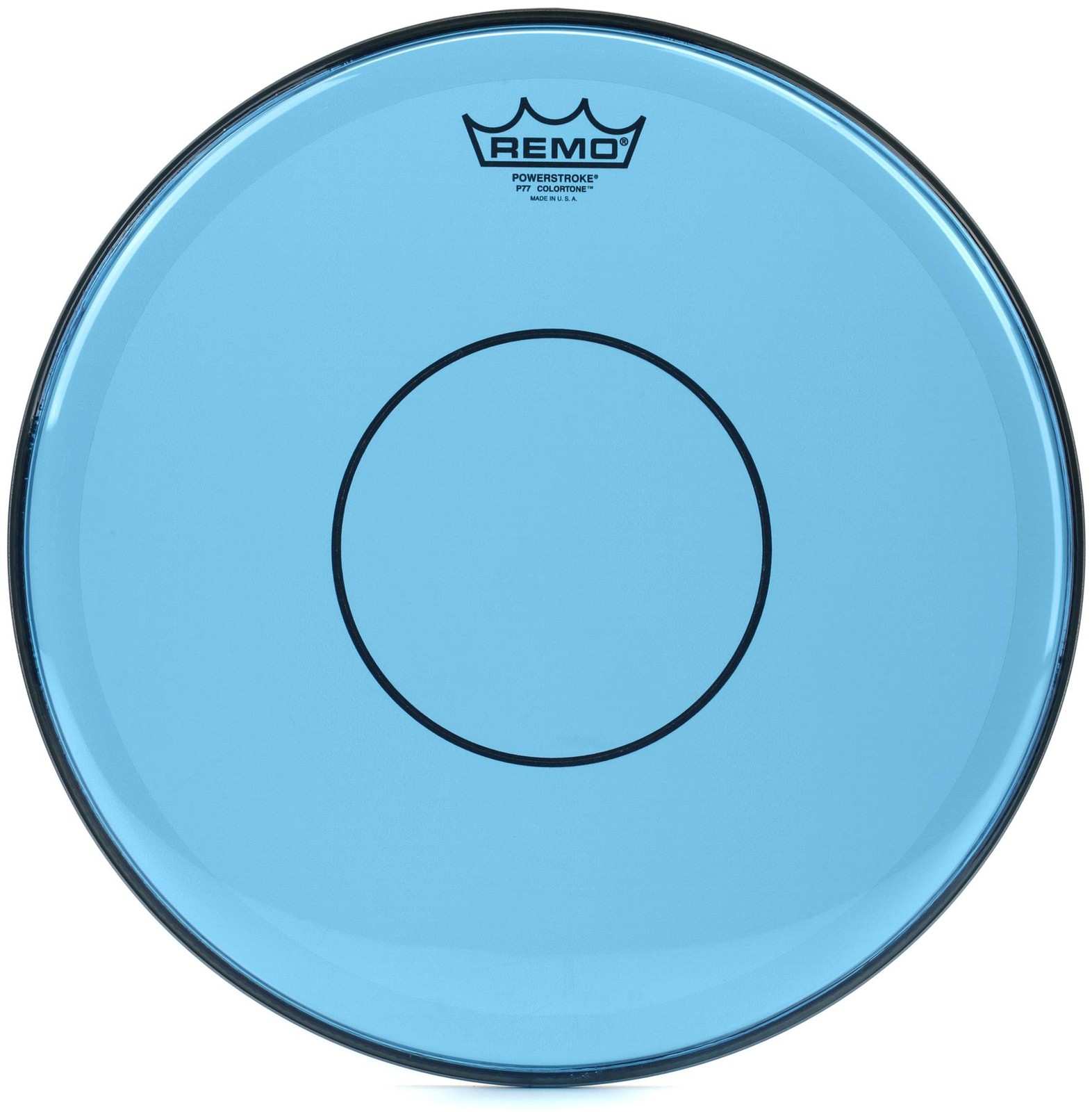 Remo Powerstroke 77 Colortone Blue Snare Head - 14 inch (5-pack) Bundle