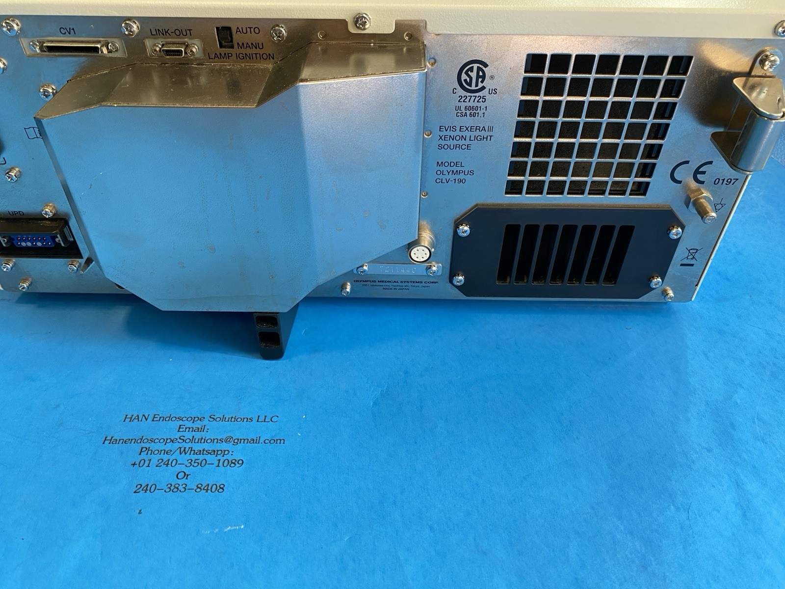 Olympus CLV-190 EVIS EXERA III Xenon Light Source
