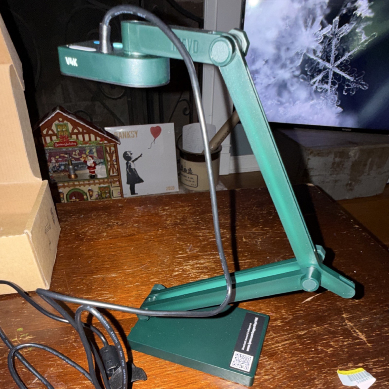 IPEVO V4K Ultra High Definition USB Document Camera Model CDVU-081IP