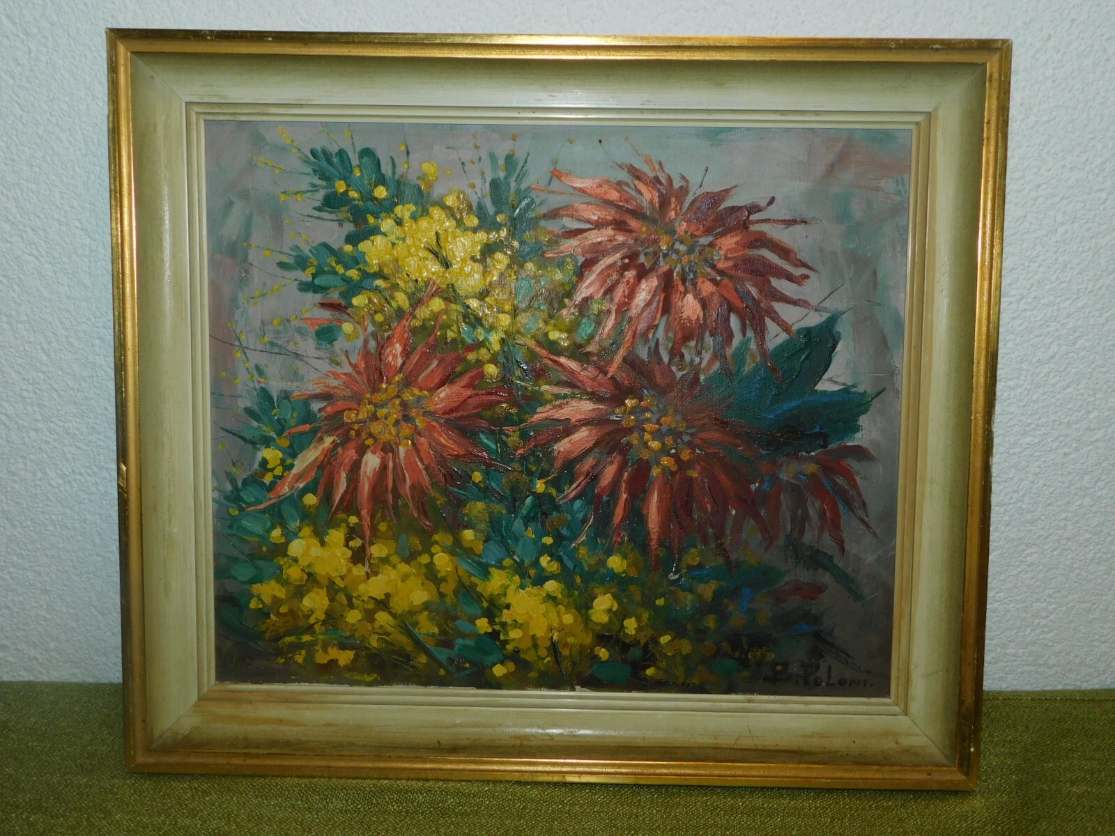 Oil Painting Floral Still Life Signed B. Poloni!