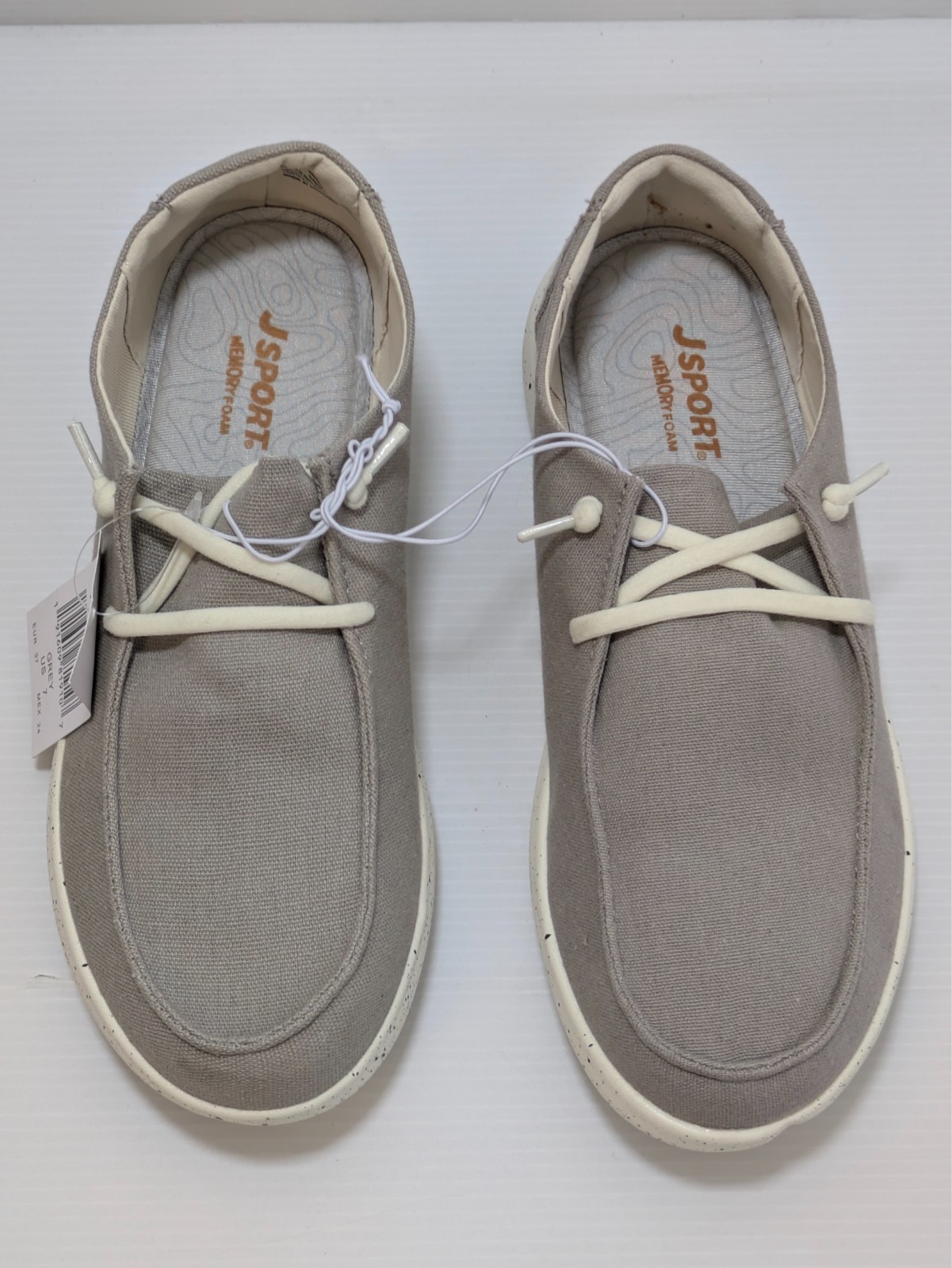 Jsport Women's Wenden Casual Slip On Boat Shoes Gray - NEW!!