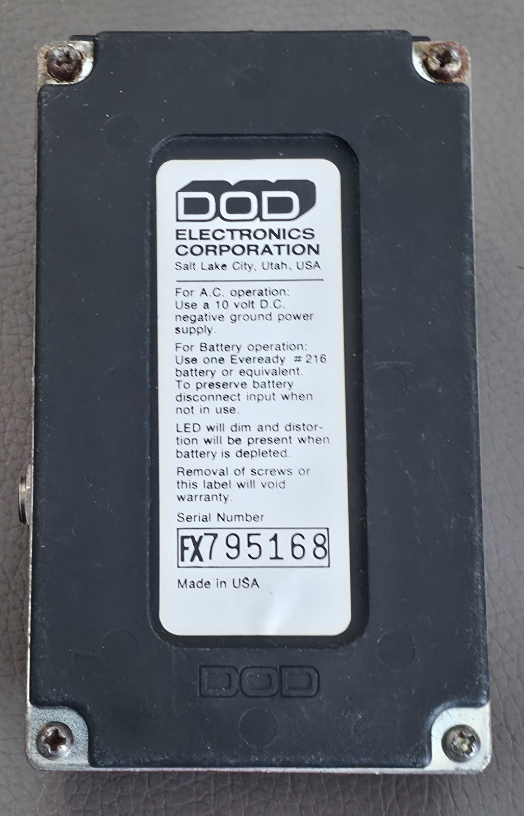 DOD Bass Stereo Chorus FX62