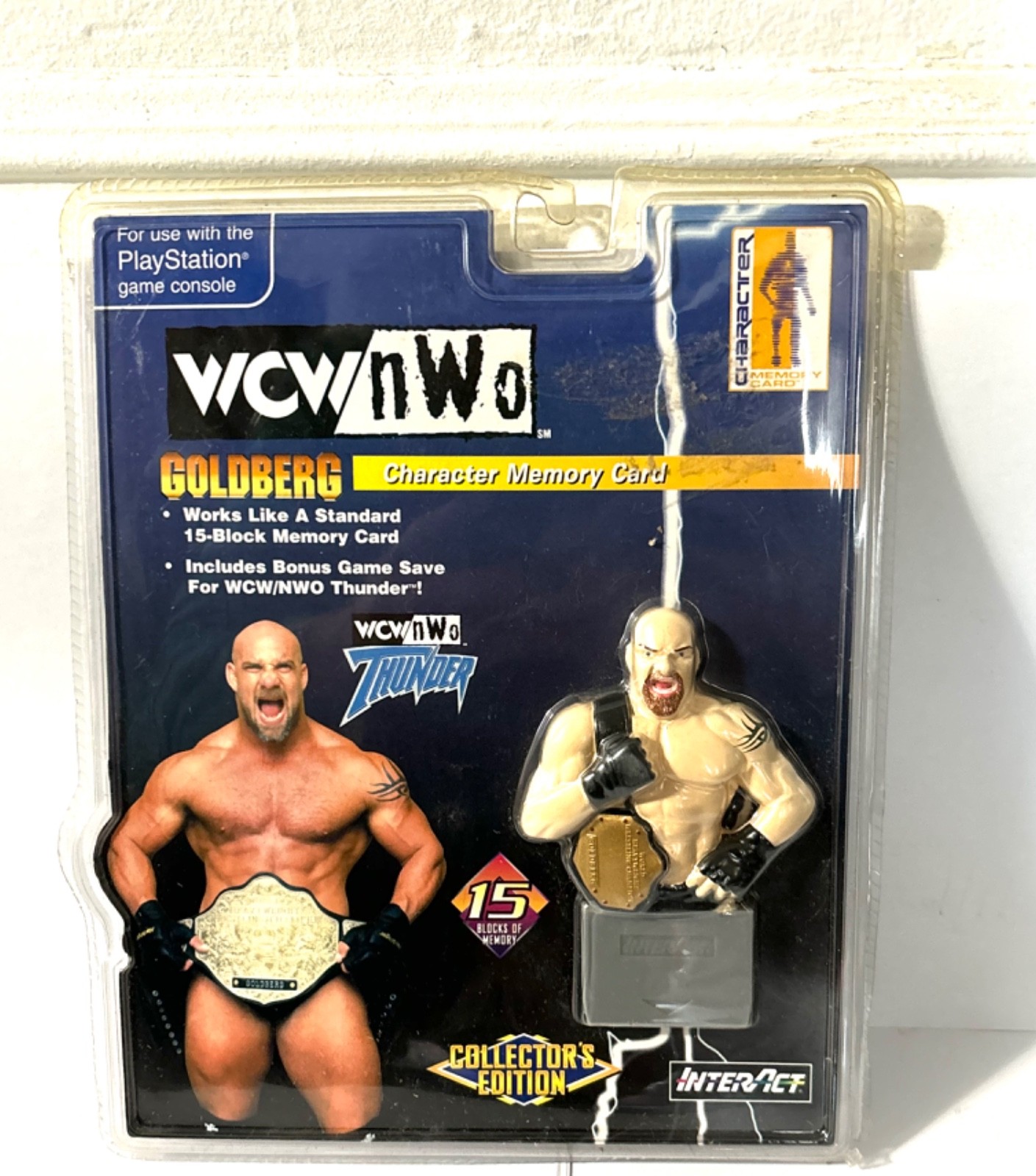 WCW NWO Goldberg Memory Card Collector’s Edition For Sony PlayStation 1 New