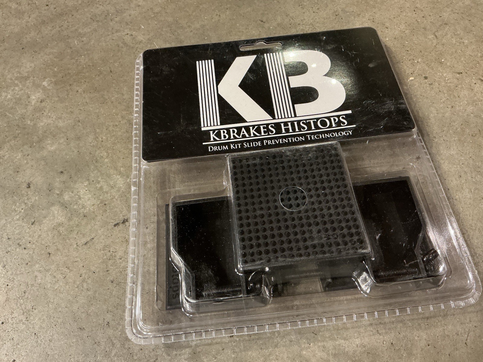 KBrakes HiStop Stands Bass Drum Anchors Drum Kit Slide Prevention NIB #VR5
