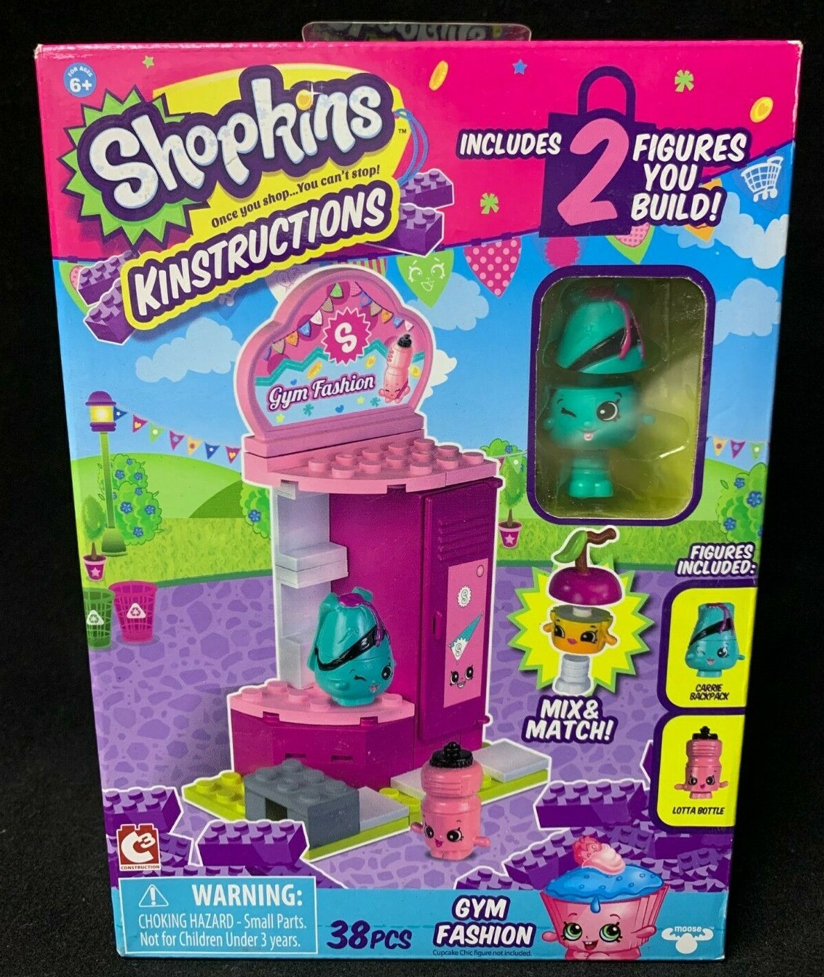 C3 Shopkins Kinstructions - Gym Fashion - NIB Moose Enterprises 2017