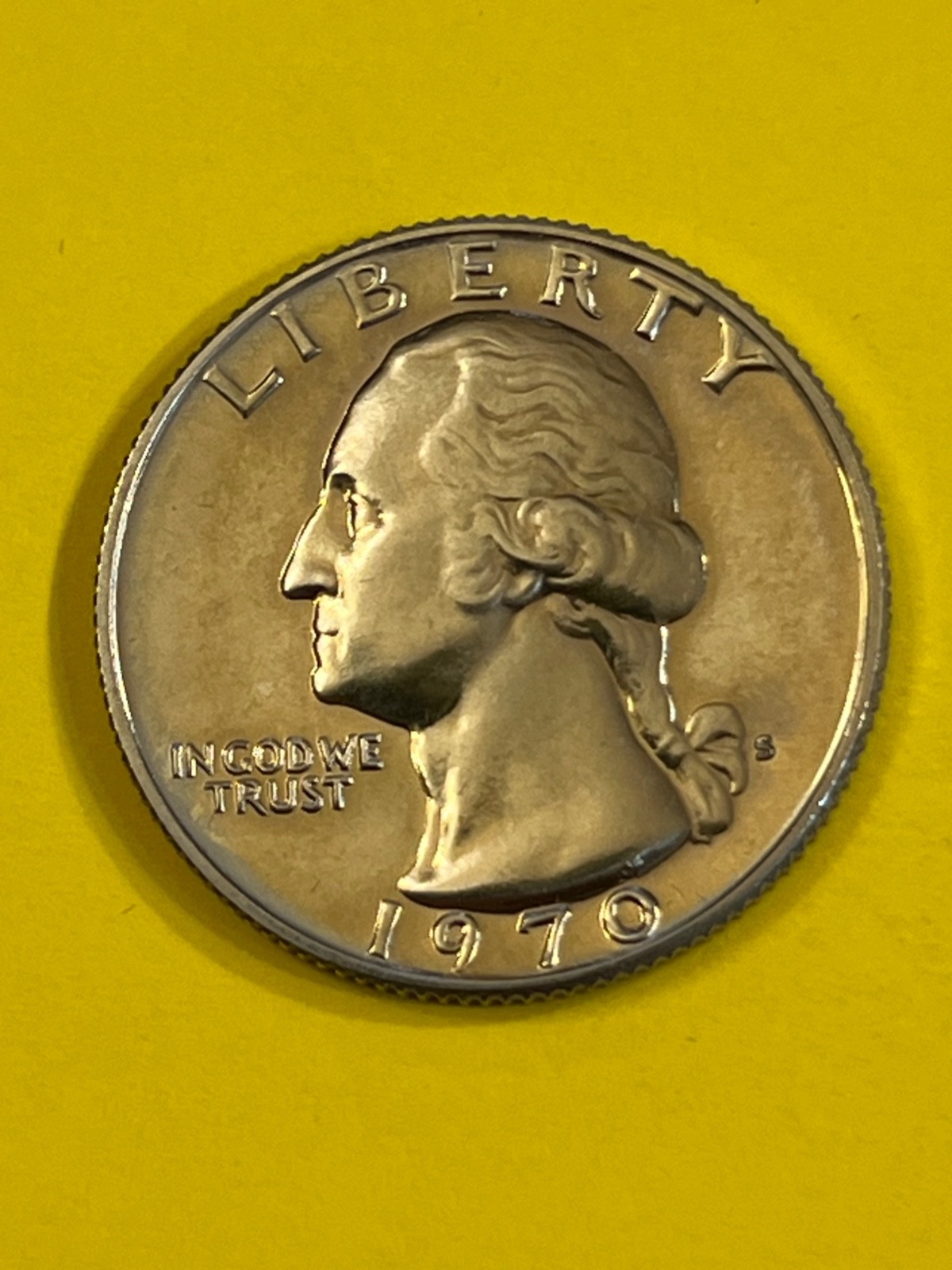 COIN QUARTER 1970 S BRILHANTE - SHINE FREE SHIPPING