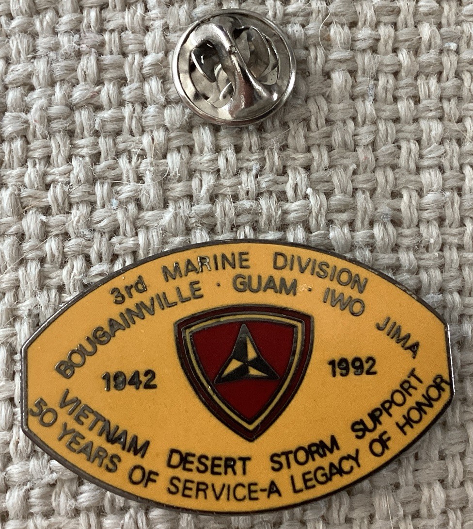 3rd Marine Division Hat Pin (1942-92) 50 Years Of Service-A Legacy Of Honor