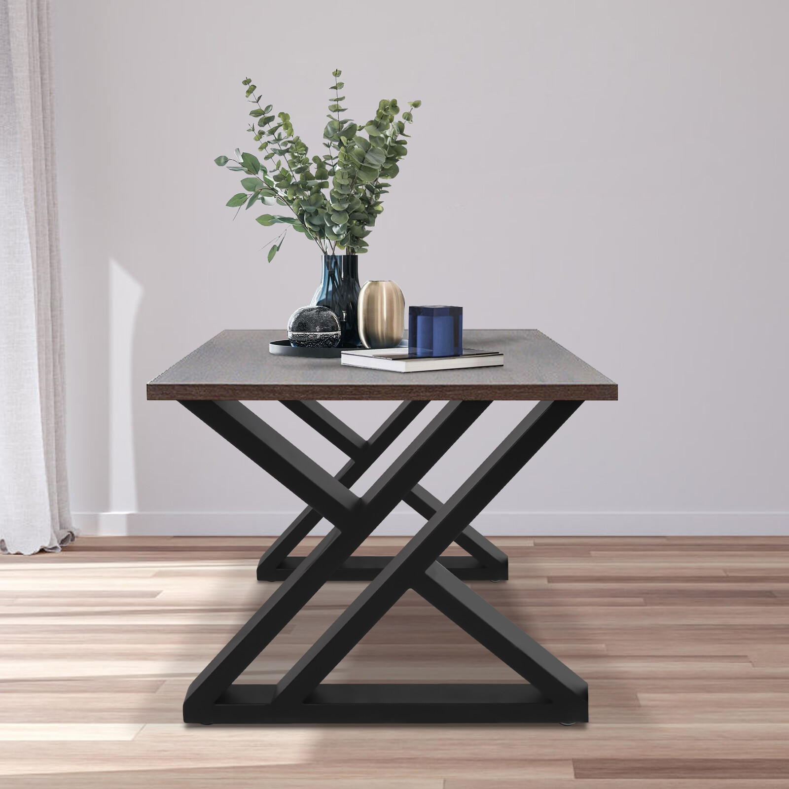 16"Pair Metal Table Legs Heavy Duty DIY Dining Coffee Table Legs Steel Desk Legs