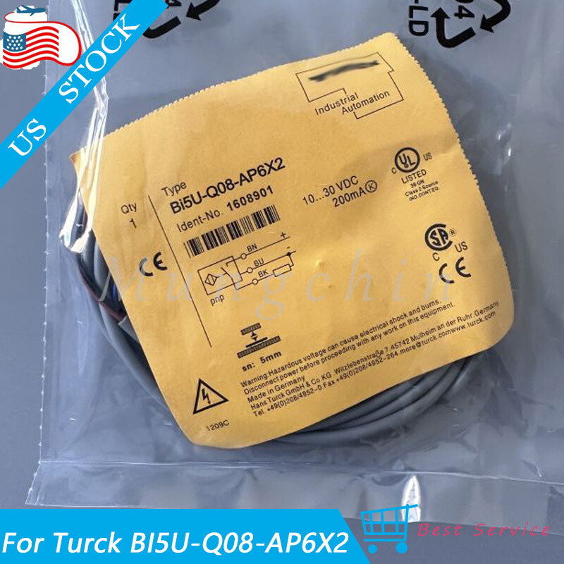 NEW For Turck BI5U-Q08-AP6X2 1608901 Inductive Proximity Switch Sensor