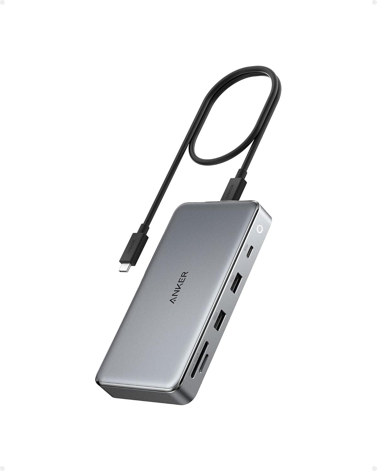 Anker 563 USB-C Hub 10-in-1 Docking Station Dual 4K HDMI Monitor 5Gbps|Refurbish