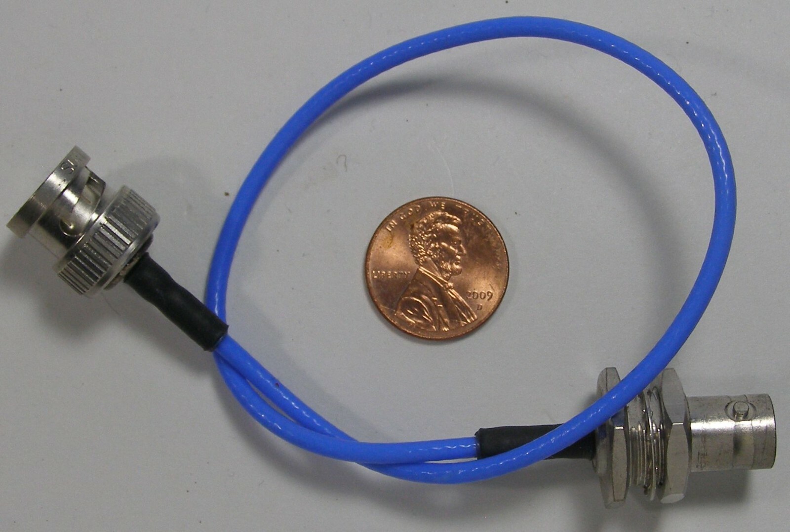 Suhner BNC Bulkhead to BNC Connector M to F  Blue 1 Ct.   BT1