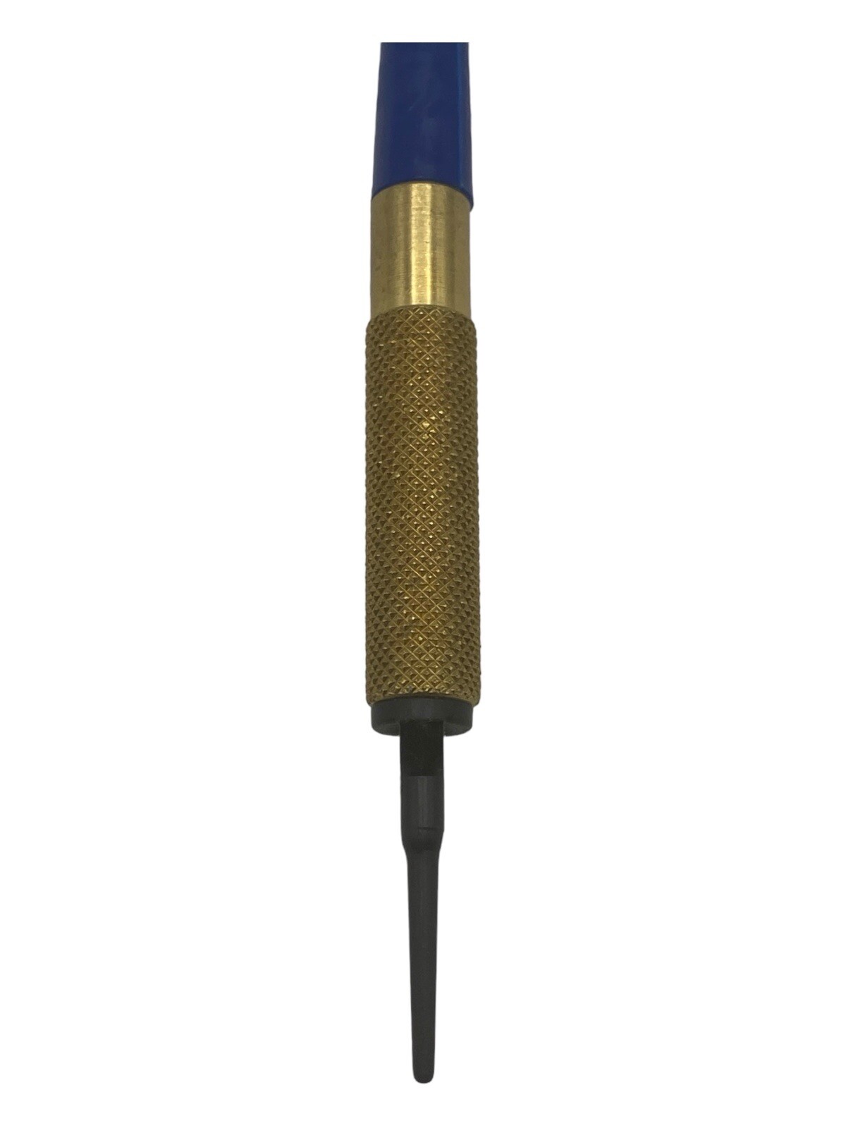 30 Black Plastic Soft Tip Brass Dart Blue Flights