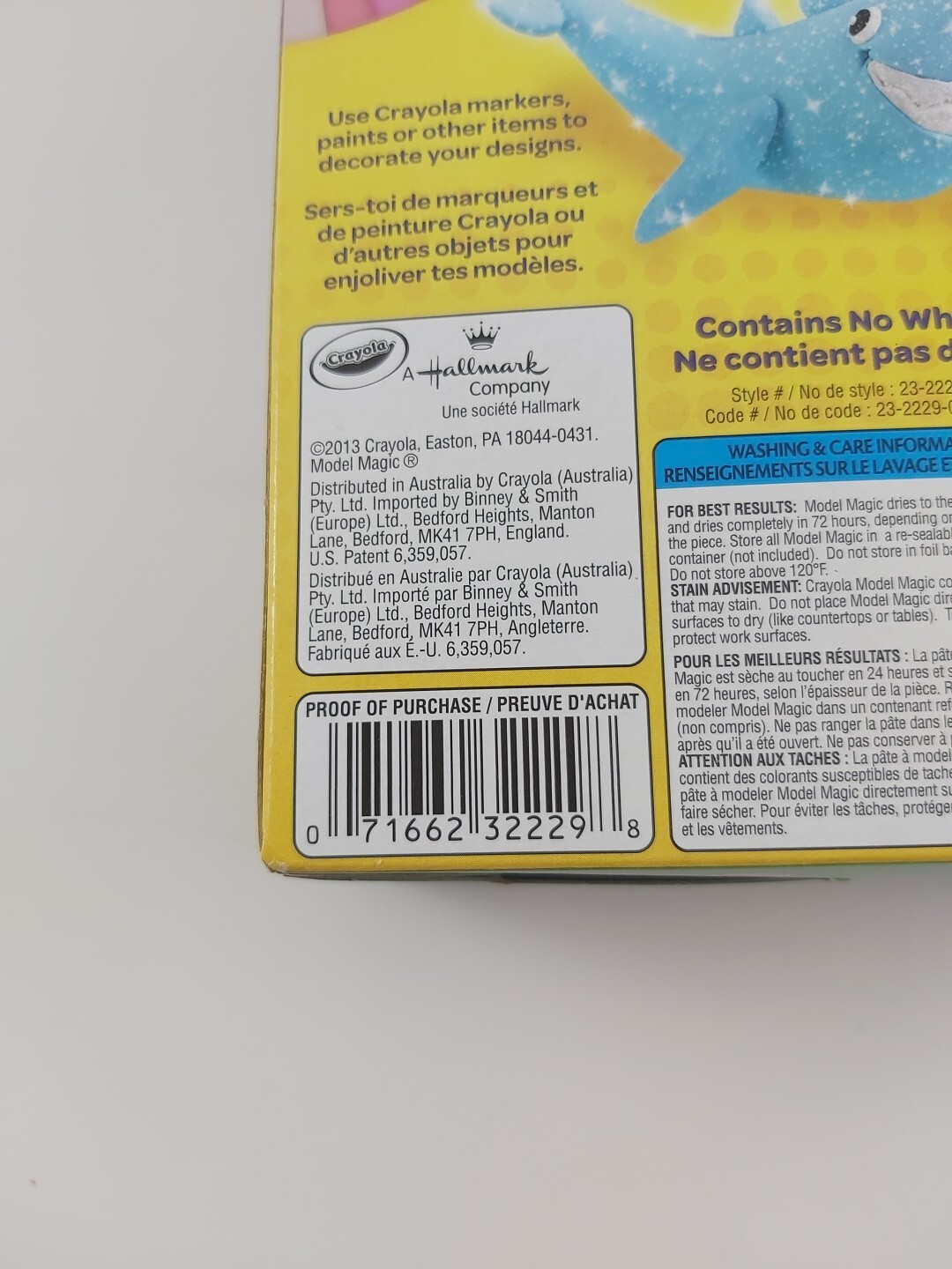 Crayola Model Magic Shimmer 5 Colors Nontoxic Soft Squishy Modeling Material