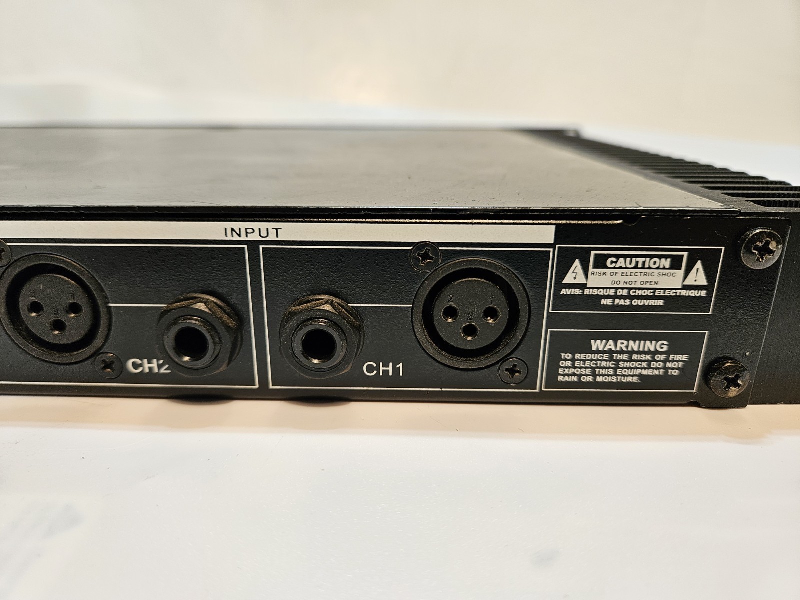 PHONIC MAX 500 Professional Power Amplifier UNTESTED