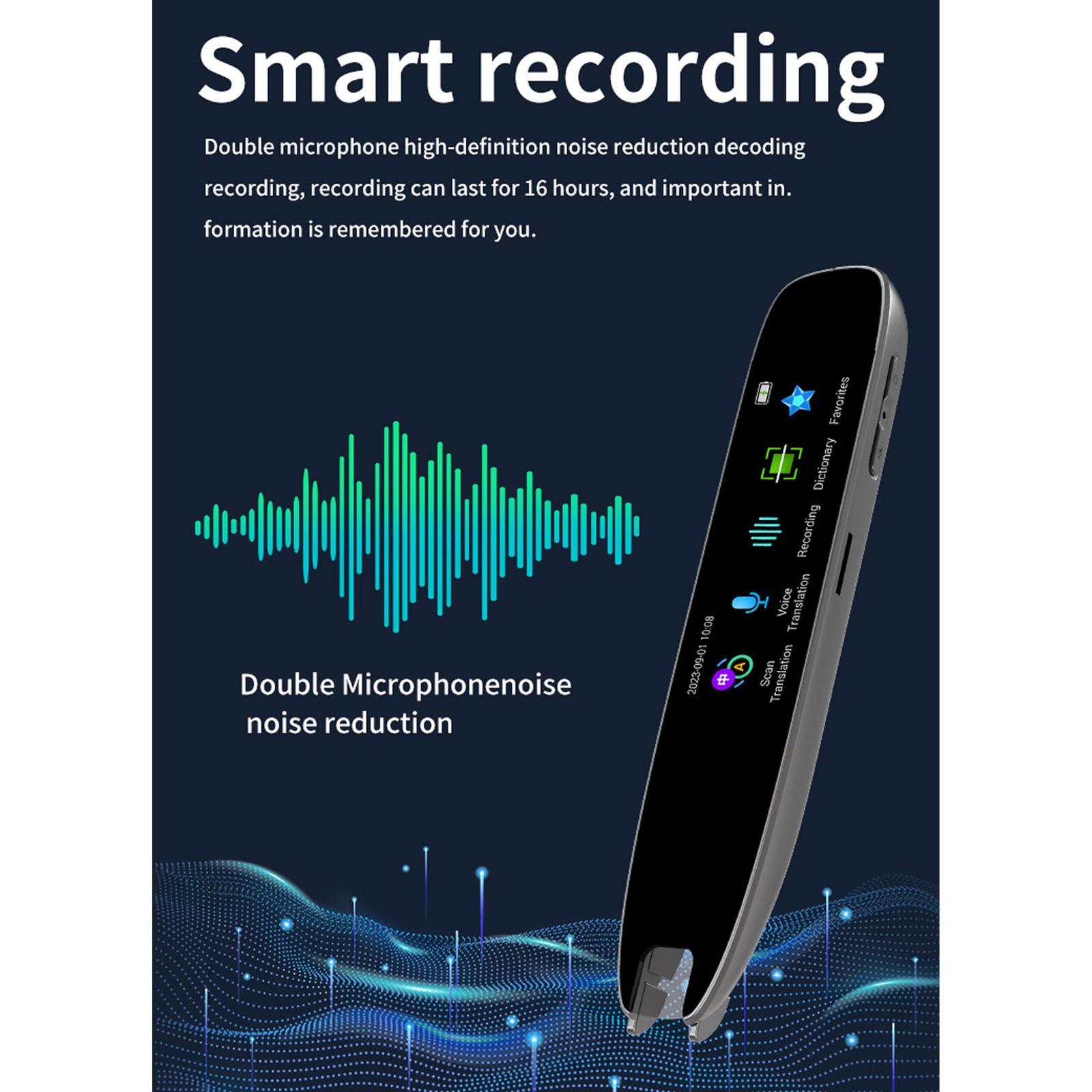 Smart Voice Translator Pen With 13 Languages Support For Communication