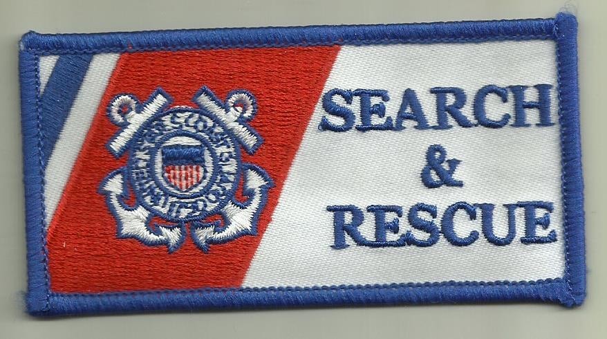 U.S. COAST GUARD PATCH SEARCH&RESCUE SAILOR SOLDIER BOAT HELICOPTER AIRCRAFT USA