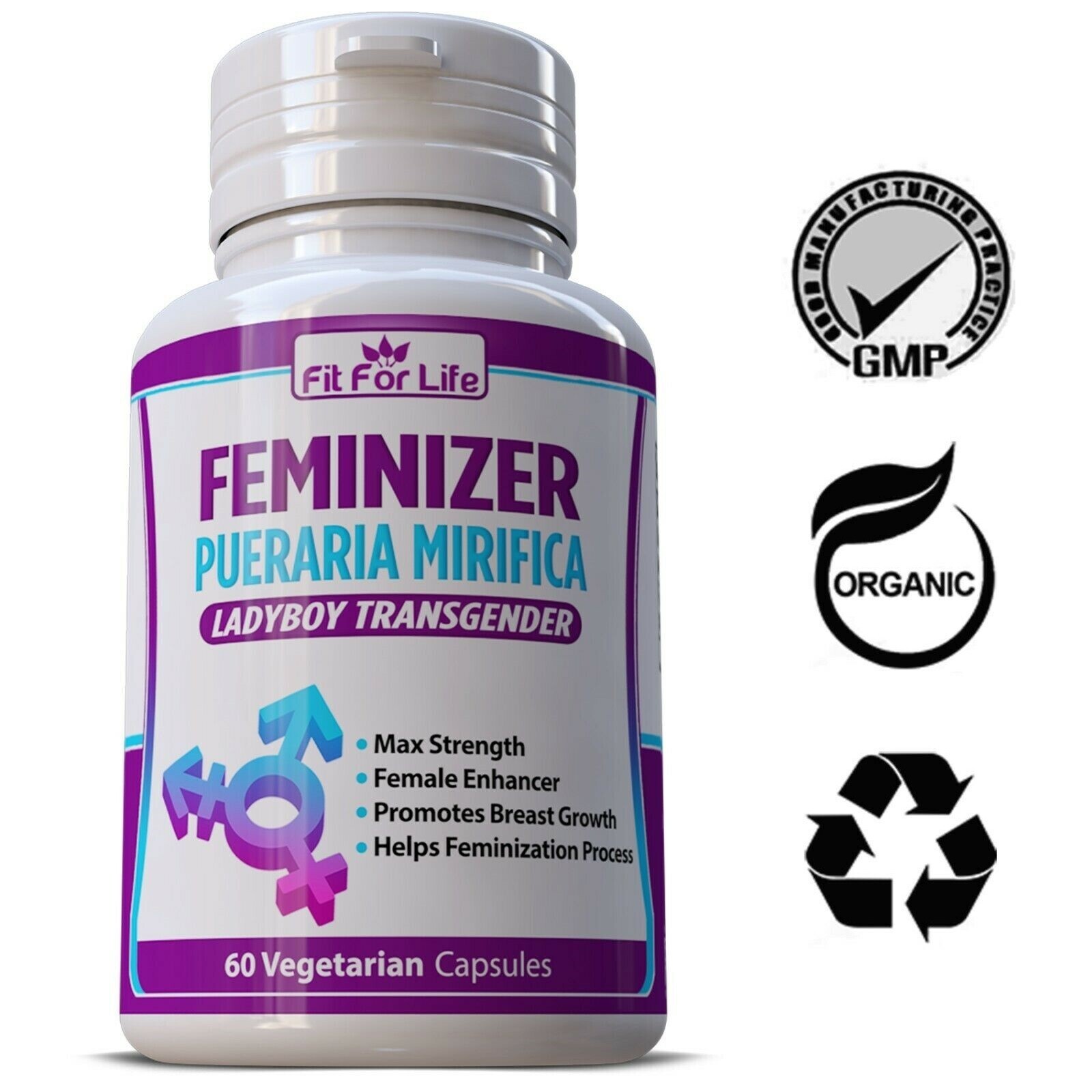 ORGANIC PURE PUERARIA MIRIFICA 1000mg Supplement Breast Growth Female 60 Pills