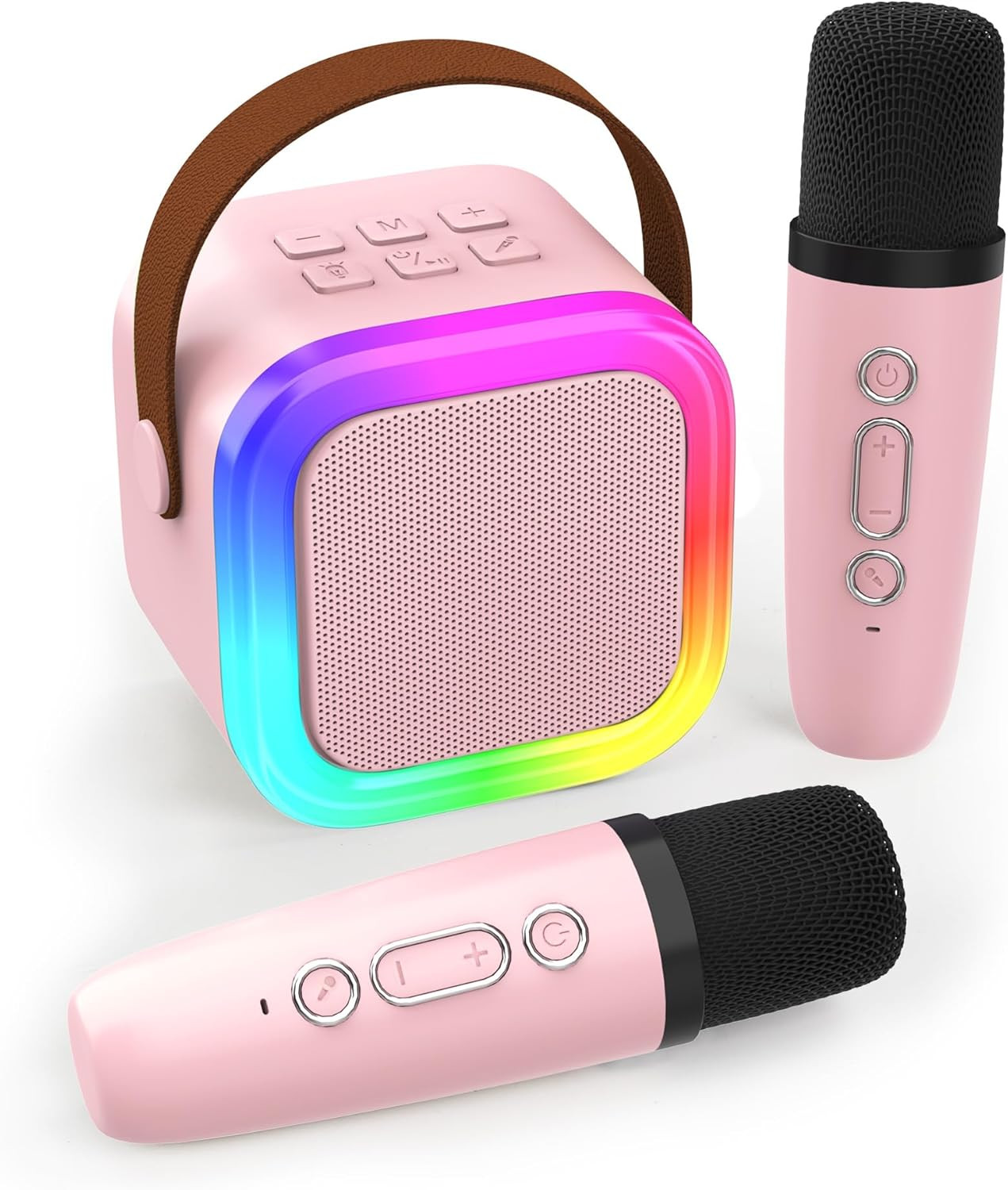 Mini máquina de karaoke para niños y adultos, altavoz Bluetooth portátil